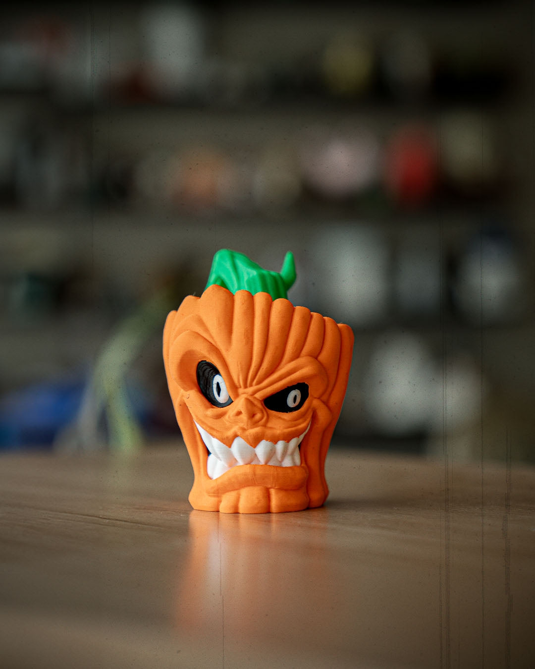 Evil Pumpkin Figurines – 3 Styles Creepy Jack O’ Lanterns | Halloween Pumpkin Decor | 3D Printed Spooky Pumpkins (4.5 Inches)