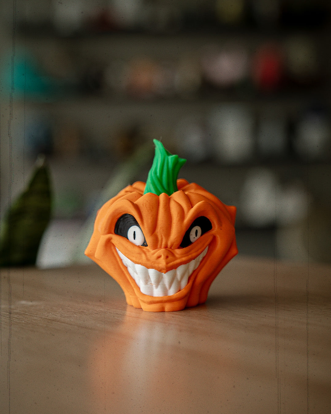 Evil Pumpkin Figurines – 3 Styles Creepy Jack O’ Lanterns | Halloween Pumpkin Decor | 3D Printed Spooky Pumpkins (4.5 Inches)