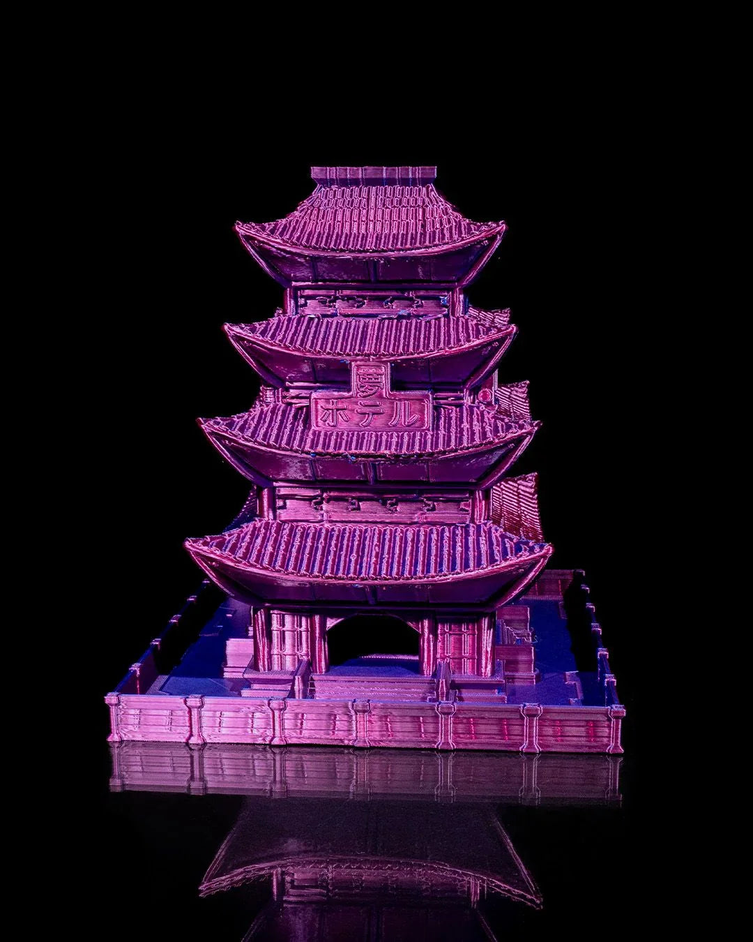Dystopian Asia Dice Tower - Fusion Layer 3D