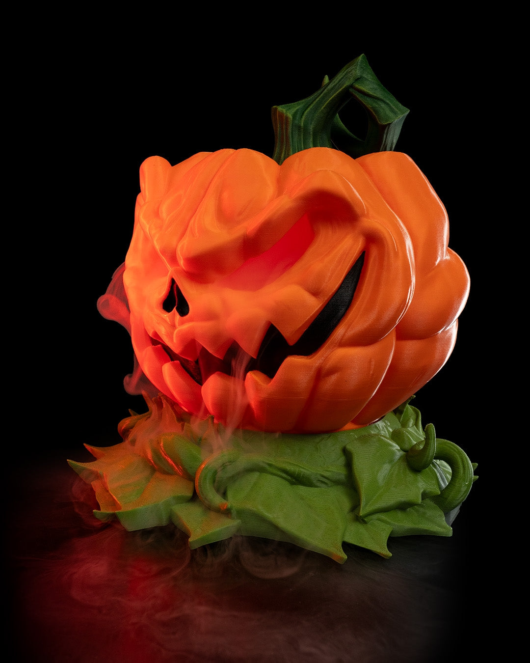 Halloween Pumpkin Fogger – Jack O’ Lantern Humidifier with Mist Effect | Spooky 3D Printed Pumpkin Decor (23 cm)