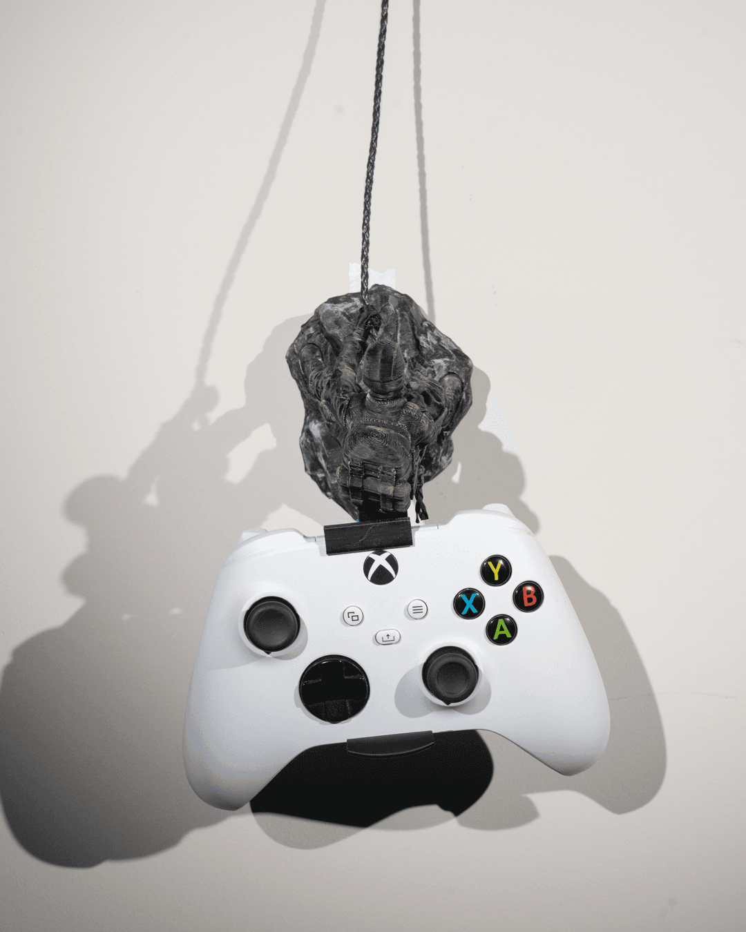 Abseiling Soldier Gaming Controller & Headset Holder