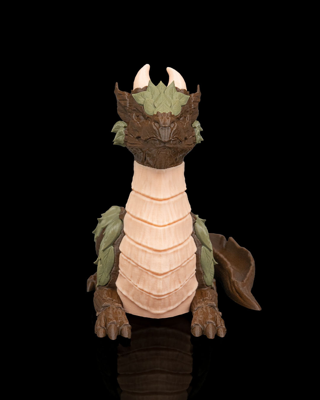Barkscale Sentinel Dragon Planter – Fantasy Wooden Guardian Pot | 3D Printed Mythical Home & Garden Décor