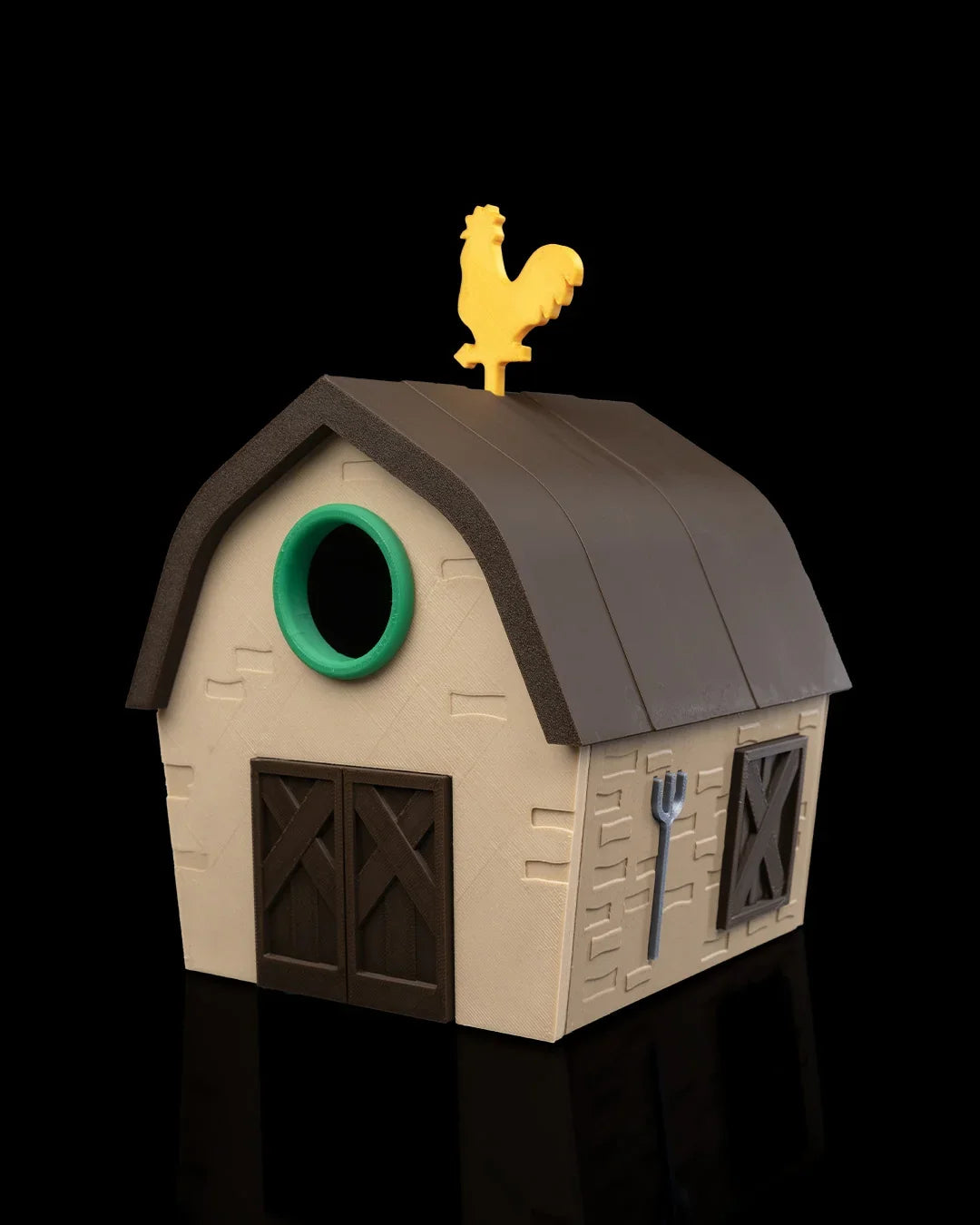 The Little Red Roost – Barn-Style Bird House for the Outdoors - Fusion Layer 3D