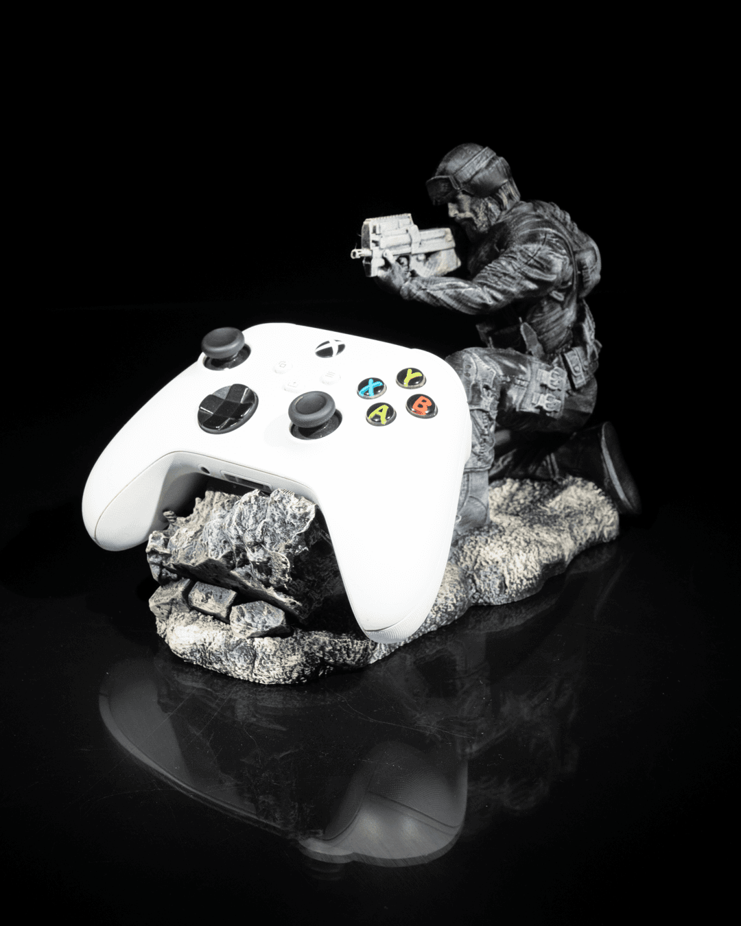 Barricade Soldier Gaming Controller Holder Stand
