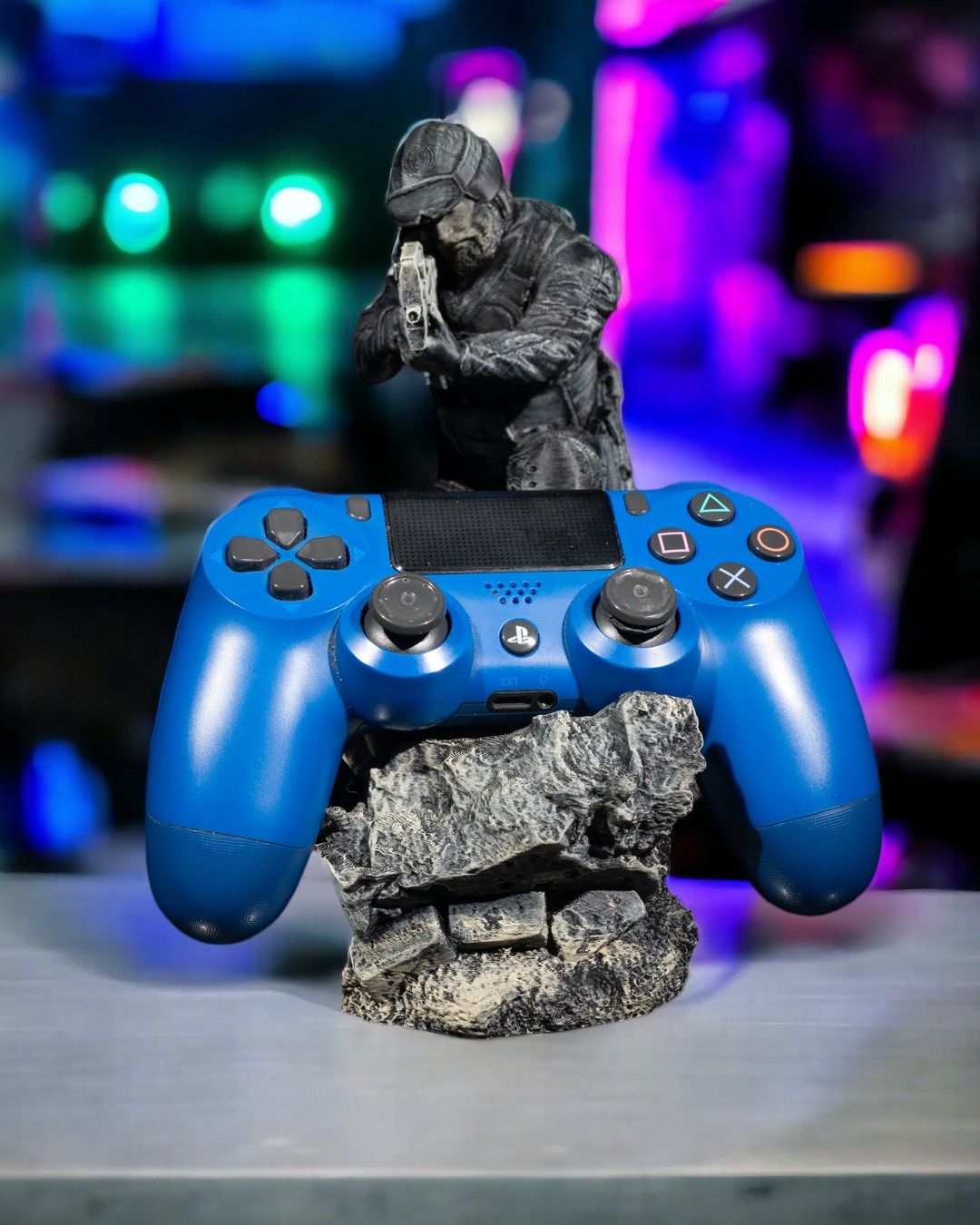 Barricade Soldier Gaming Controller Holder Stand