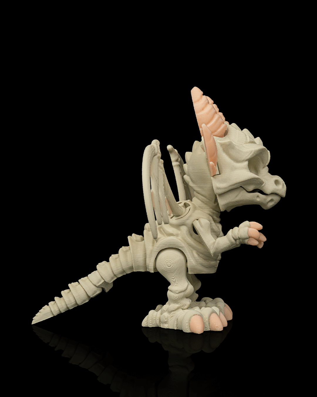 Bone Wing Dragon Figurine – Dracoween Halloween Dragon Statue | Gothic Skeleton Dragon Collectible | Spooky Fantasy Home Décor