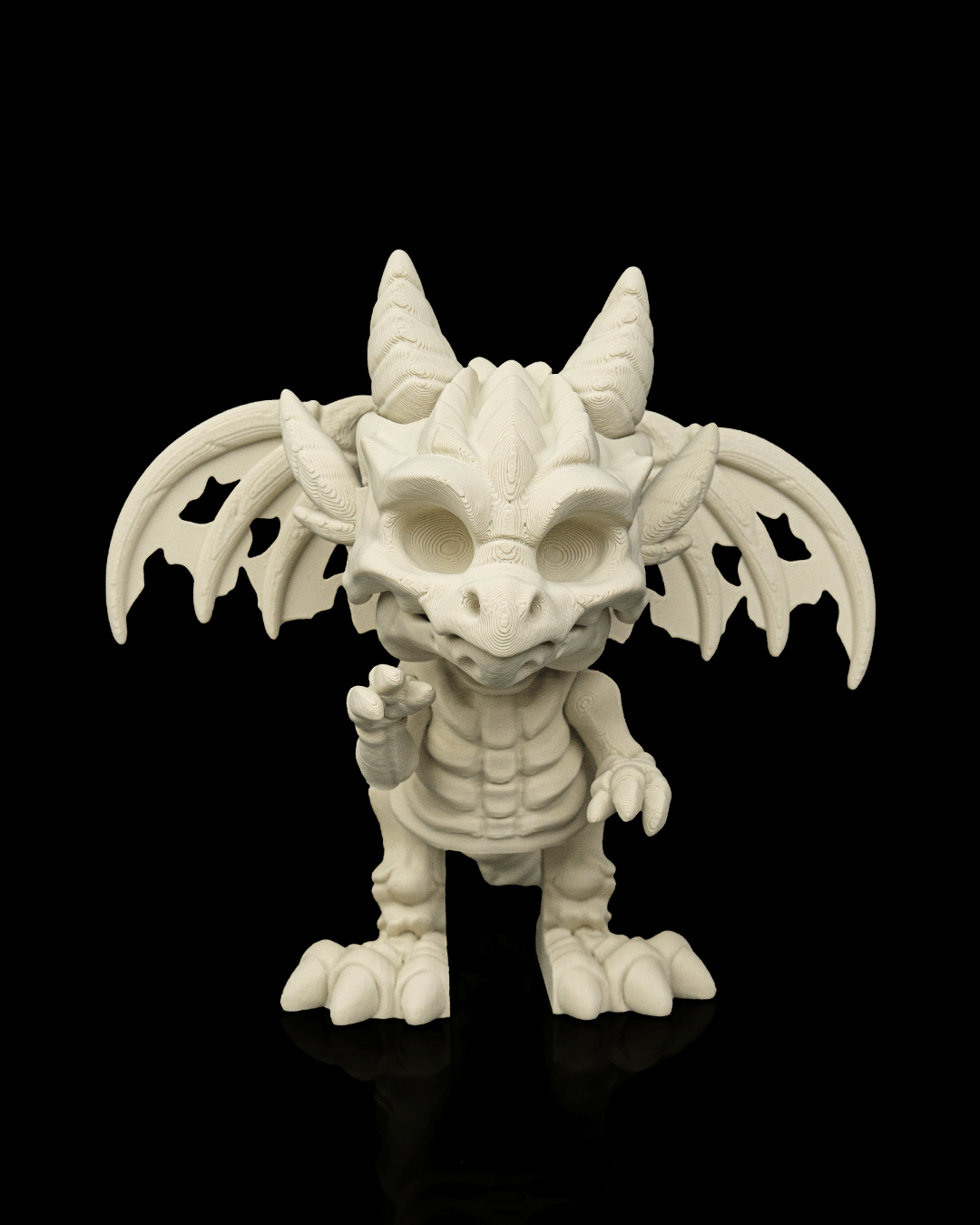Bone Wing Dragon Figurine – Dracoween Halloween Dragon Statue | Gothic Skeleton Dragon Collectible | Spooky Fantasy Home Décor