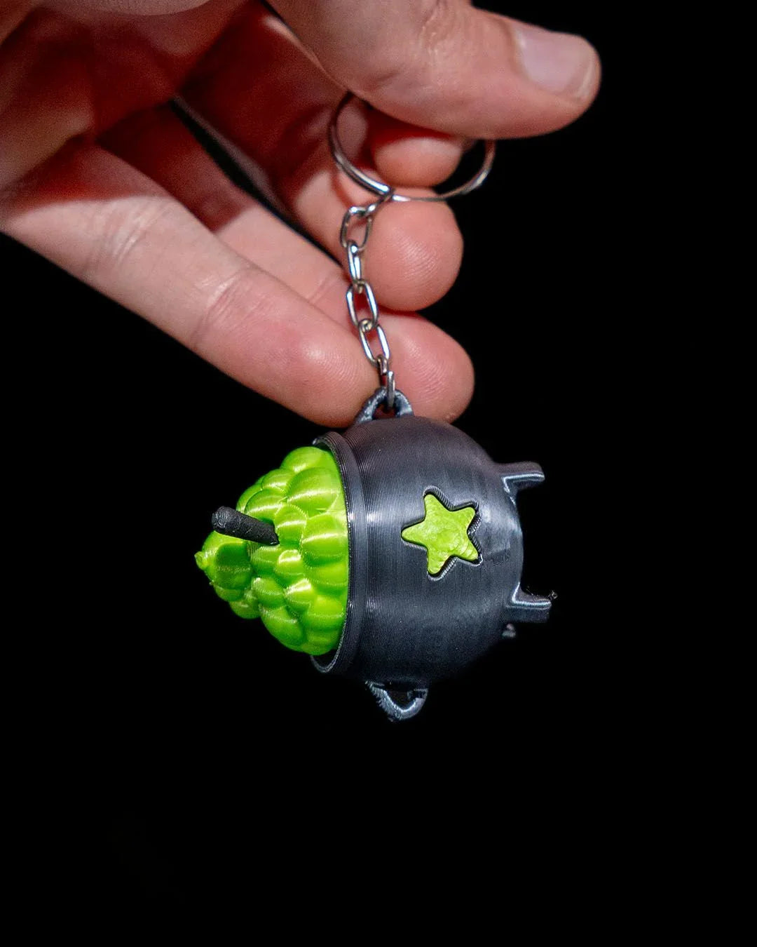 Mini Cauldron Fidget Keychain - Fusion Layer 3D