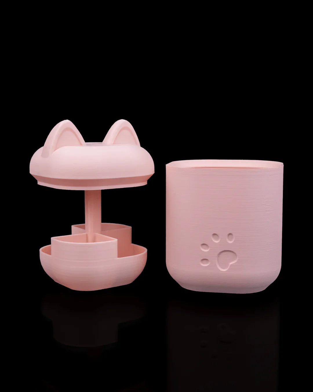 Clean Kitty – Complete Bath Organizer Set with Purrfect Charm - Fusion Layer 3D