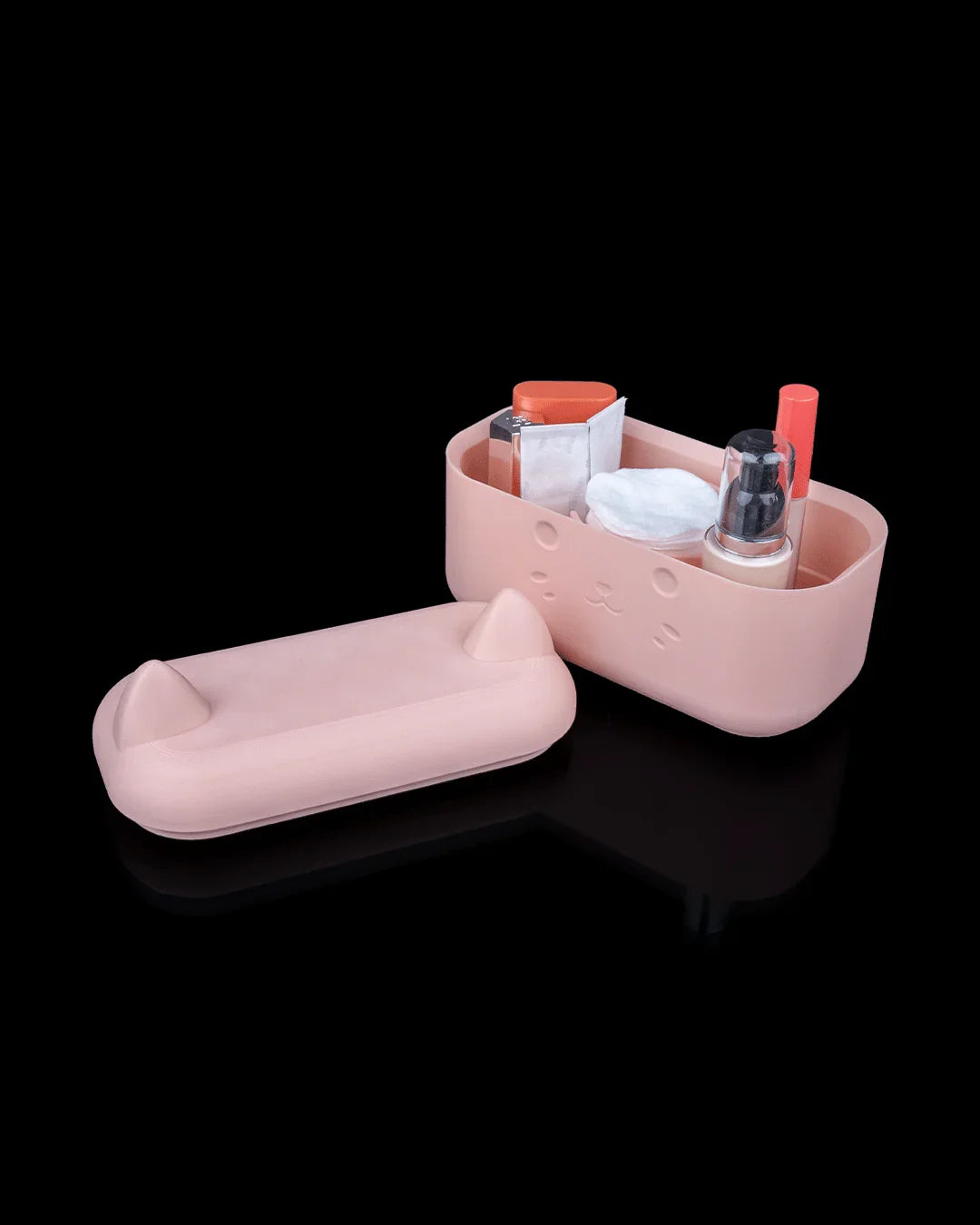 Clean Kitty – Complete Bath Organizer Set with Purrfect Charm - Fusion Layer 3D