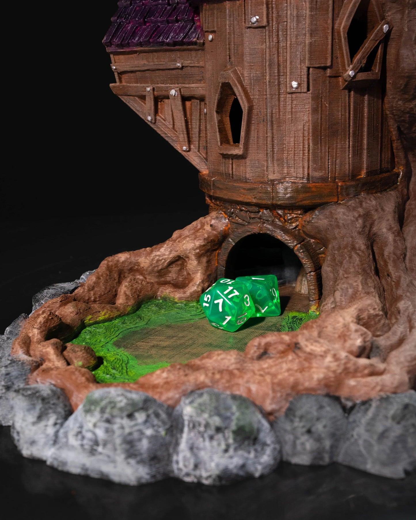 Enchanted Grove Wizard Dice Tower - Fusion Layer 3D