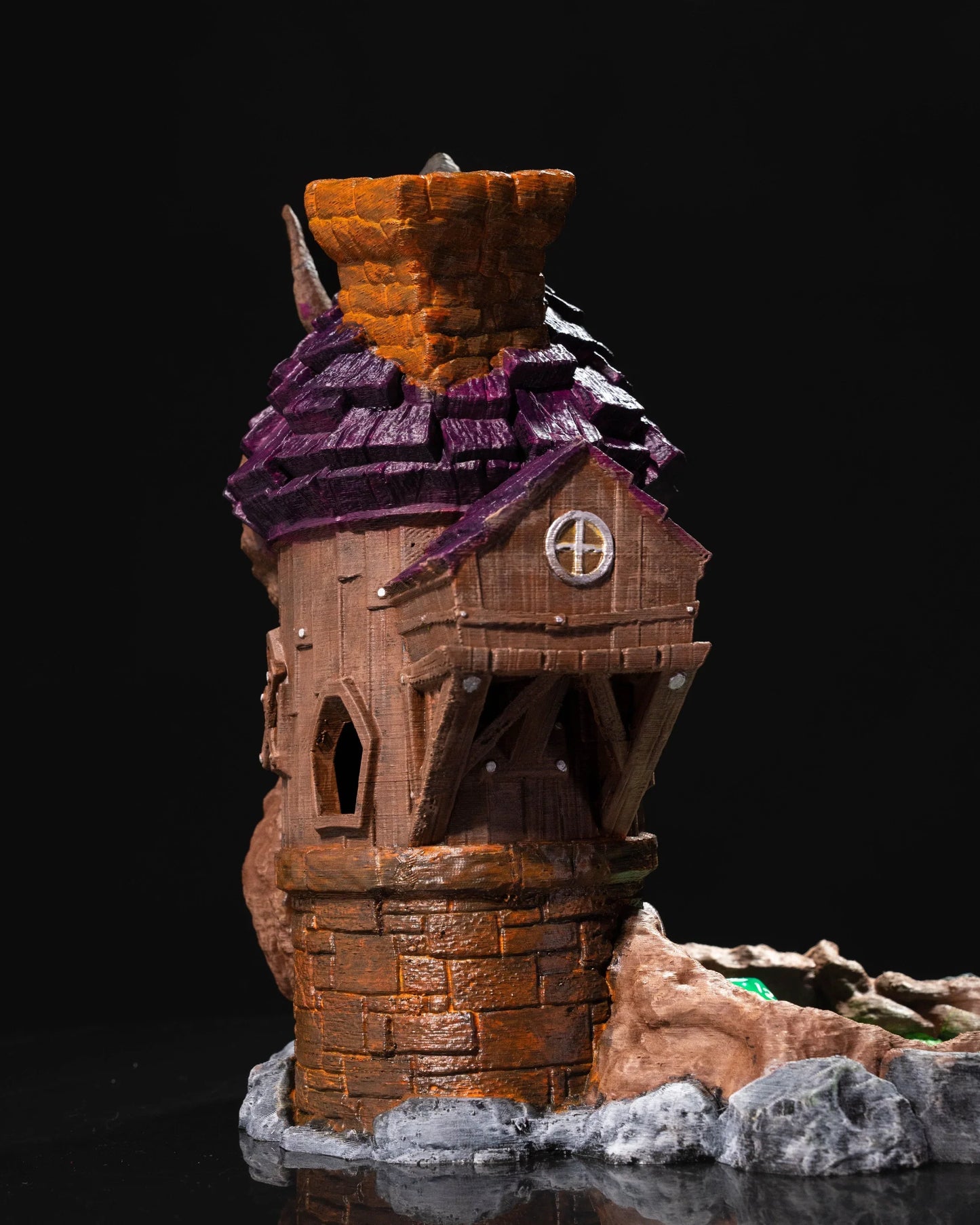 Enchanted Grove Wizard Dice Tower - Fusion Layer 3D