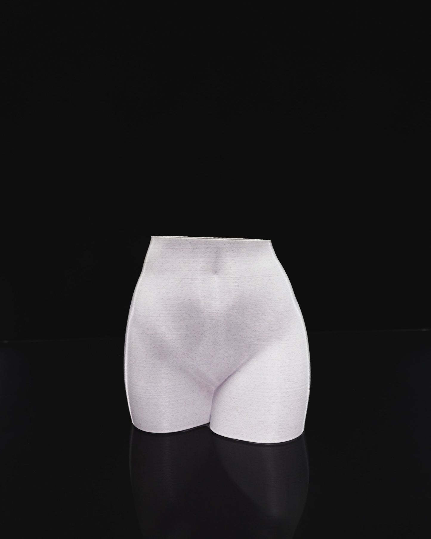 Female Body Planter – 3D Printed Nude Woman Plant Pot | Adult Novelty Planter (6") in Black or White
