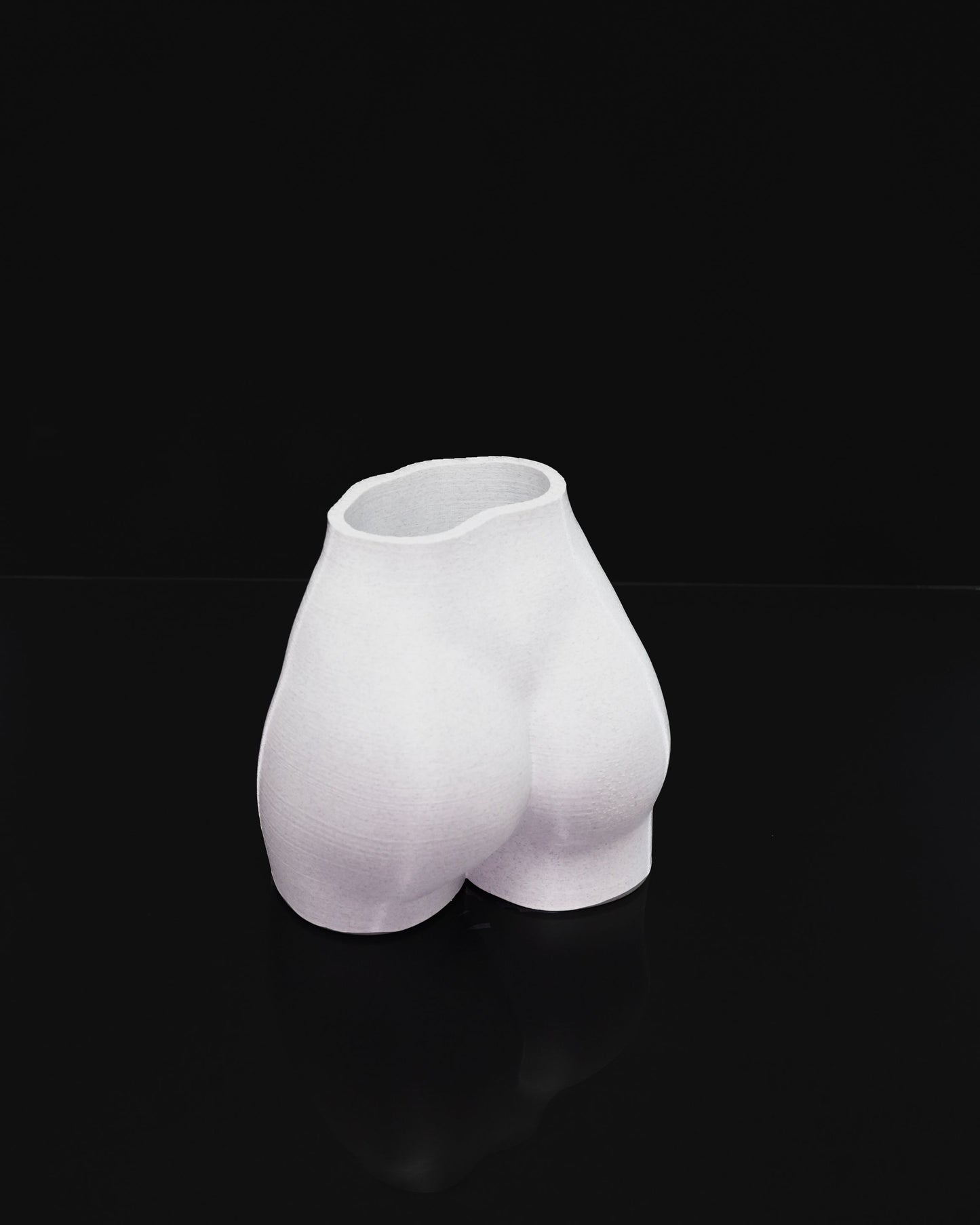 Female Body Planter – 3D Printed Nude Woman Plant Pot | Adult Novelty Planter (6") in Black or White