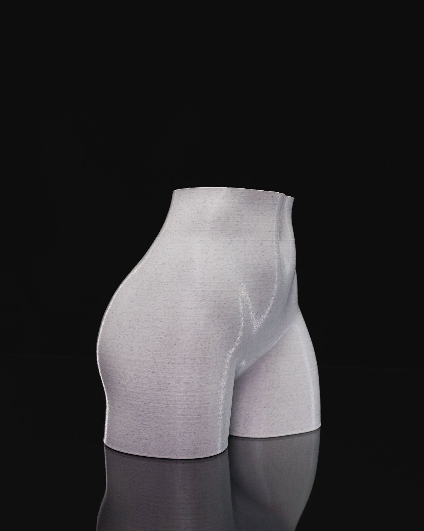 Female Body Planter – 3D Printed Nude Woman Plant Pot | Adult Novelty Planter (6") in Black or White