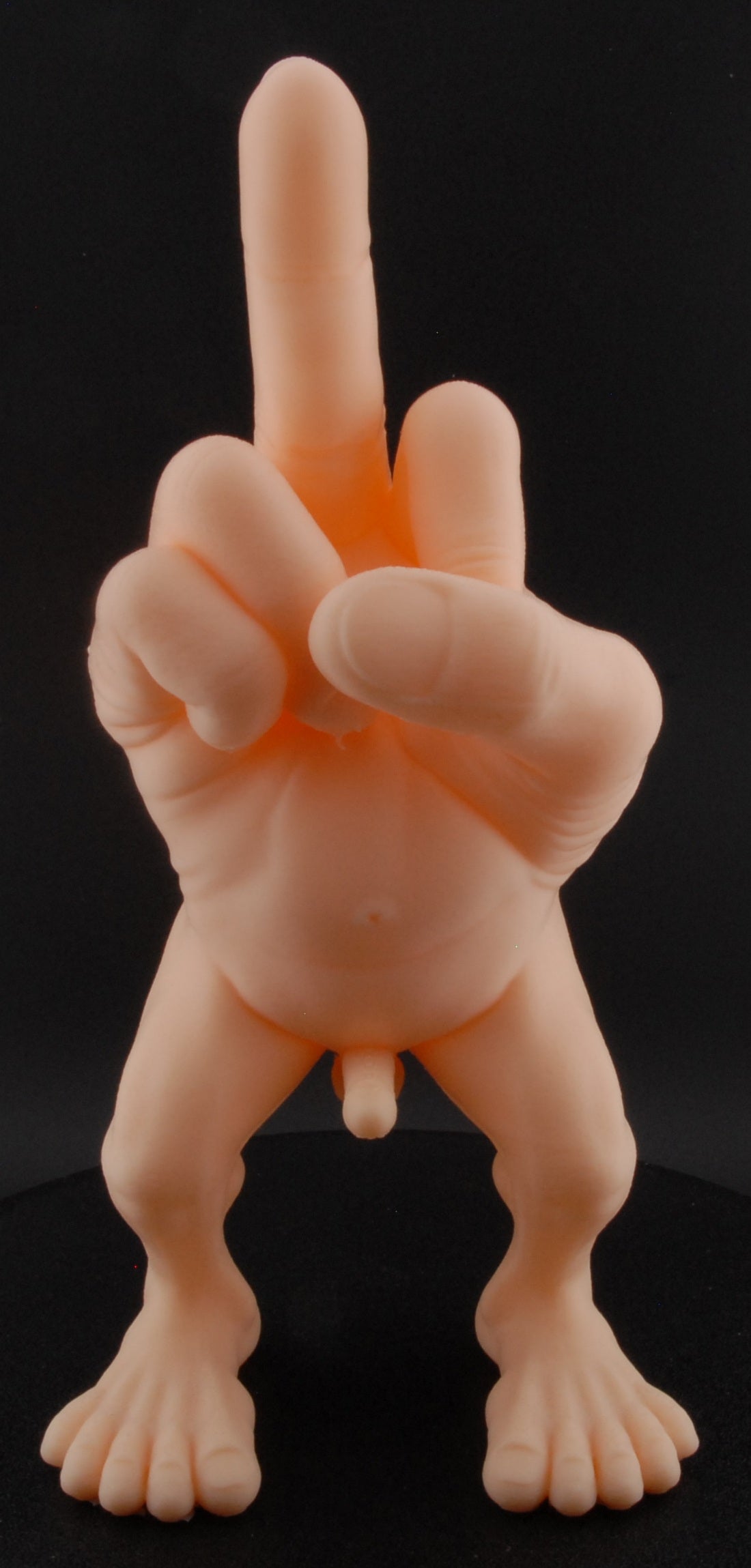 Go Fck Yourself Figurine – Naughty Middle Finger Statue | Funny Adult Gag Gift | Risqué Desk Buddy