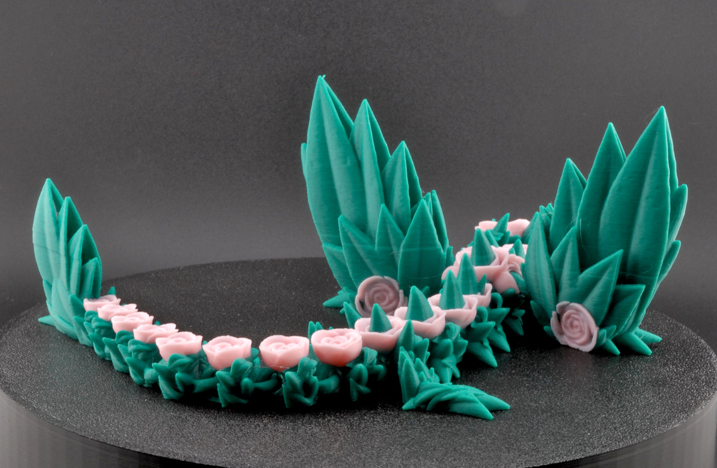 Rose Winged Dragon Articulated 3D Printed Poseable Fantasy Dragon