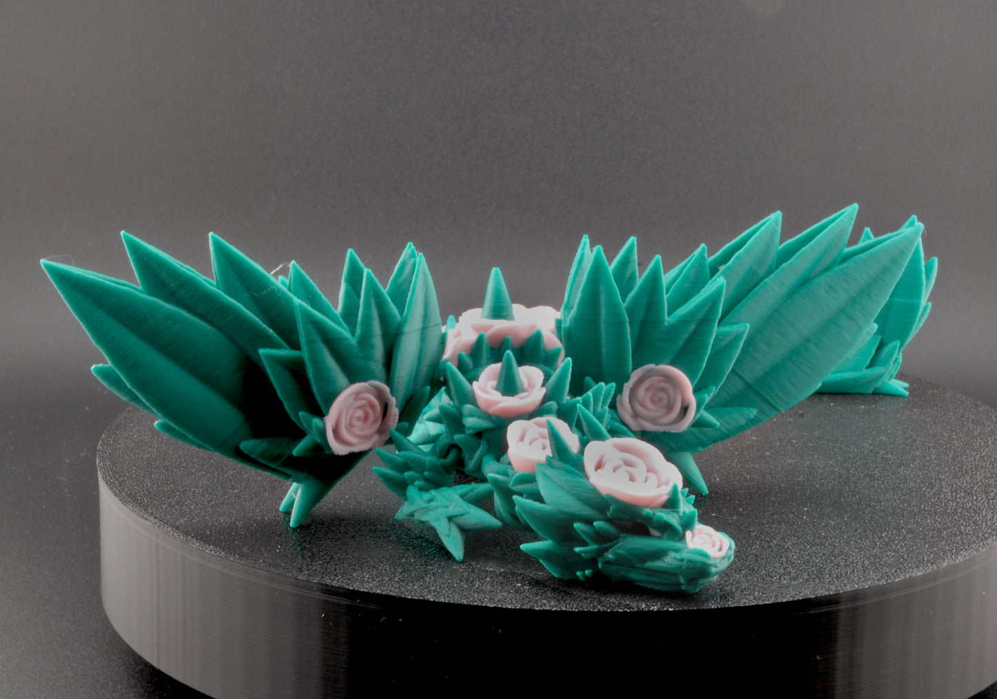 Rose Winged Dragon Articulated 3D Printed Poseable Fantasy Dragon