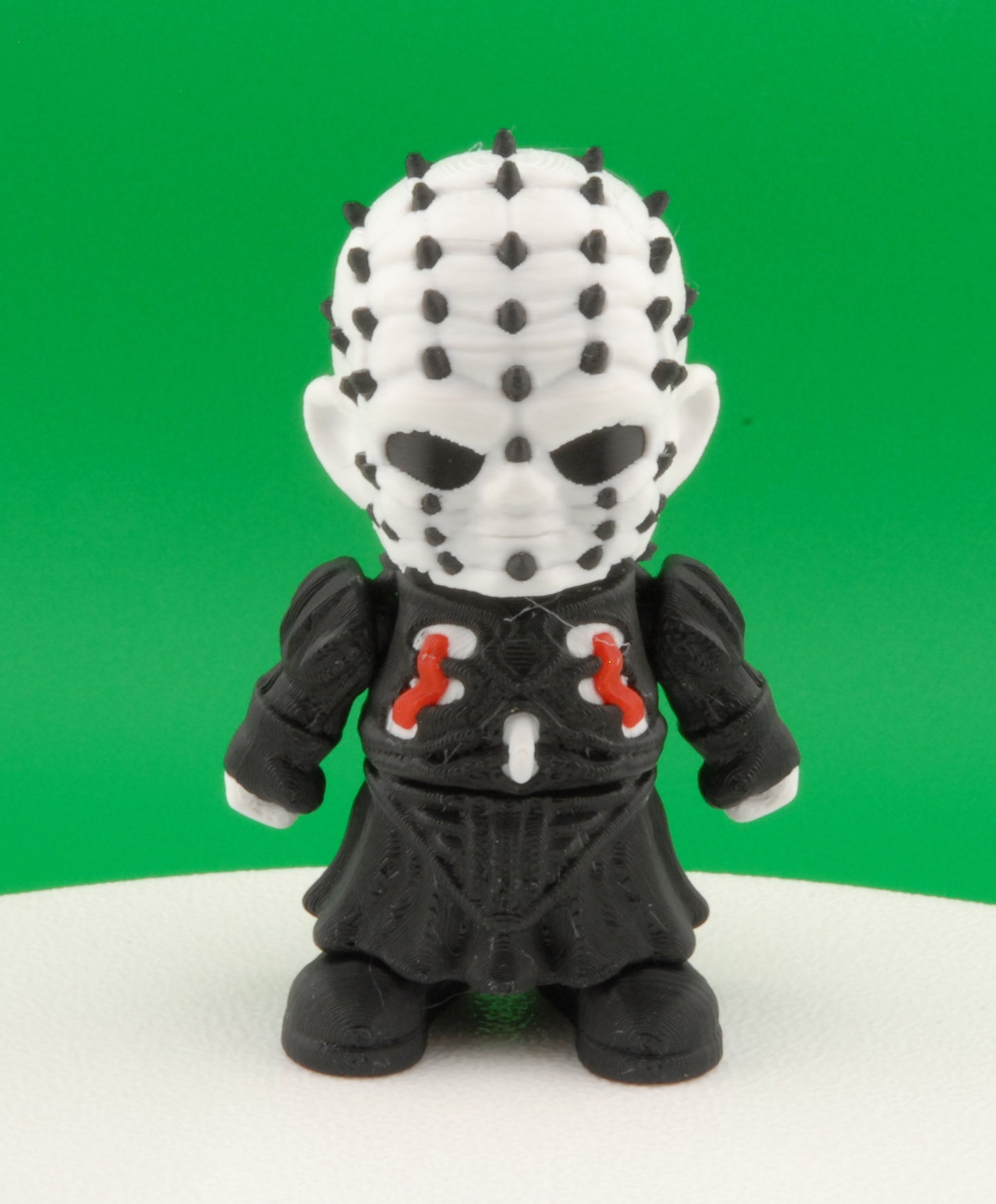 Pinhead Figure – Hellraiser Articulated Horror Collectible | 3D Printed Pinhead Toy | Creepy Keychain or Cenobite Figurine