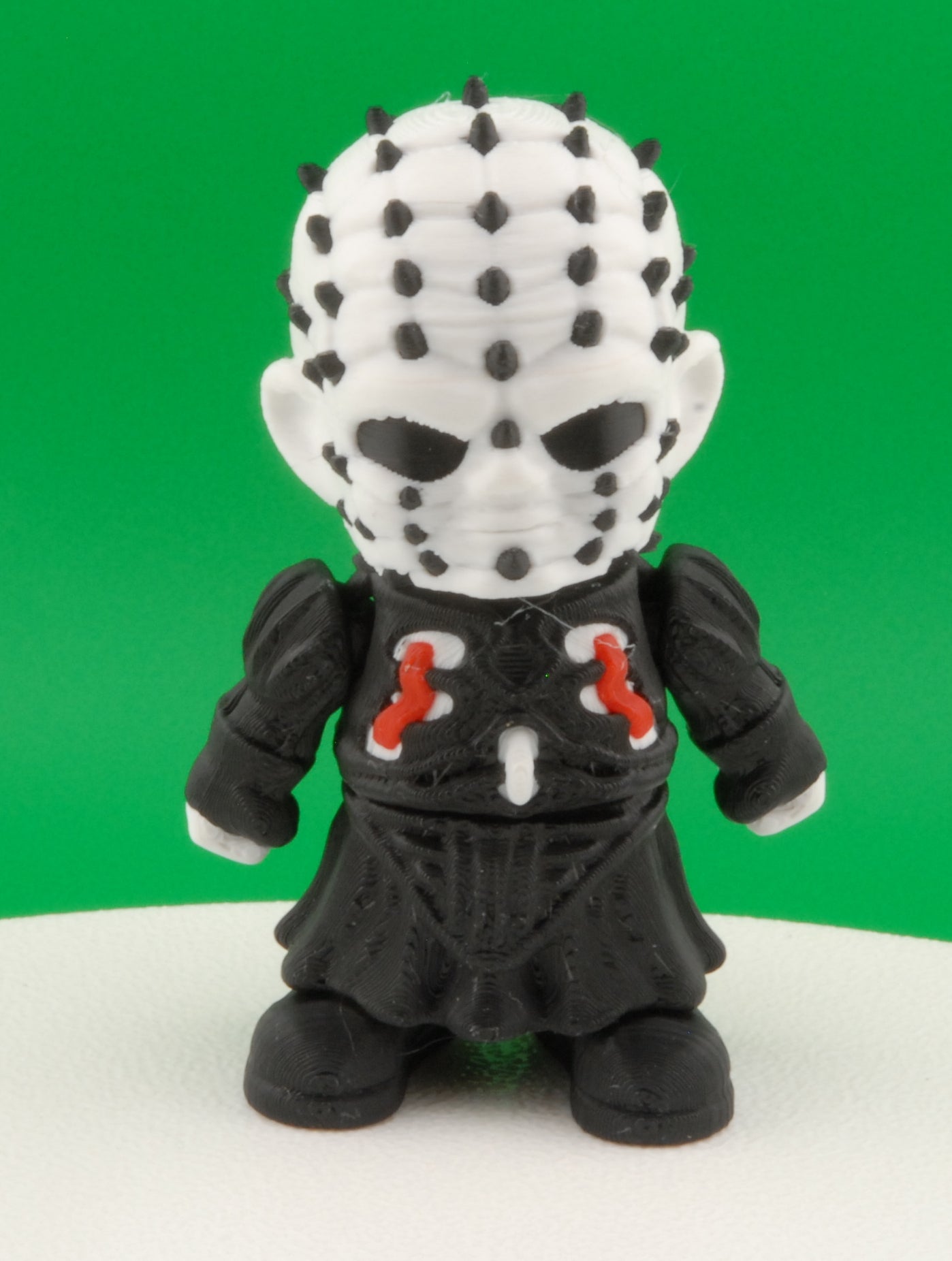 Pinhead Figure – Hellraiser Articulated Horror Collectible | 3D Printed Pinhead Toy | Creepy Keychain or Cenobite Figurine