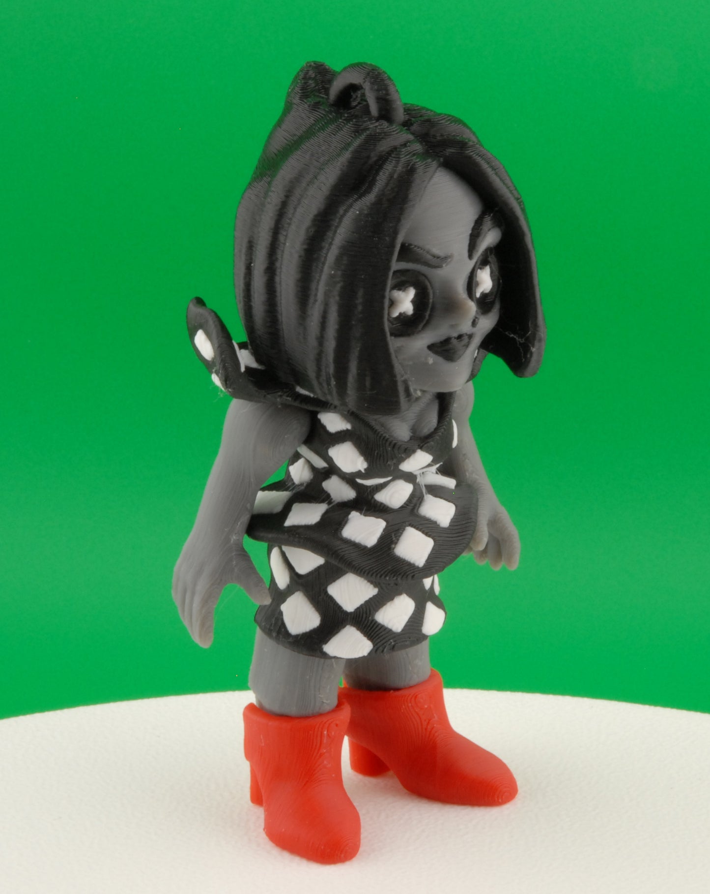 Coraline Other Mother Figure – Articulated Beldam Collectible | 3D Printed Horror Toy | Creepy Button Eyes Keychain or Figurine
