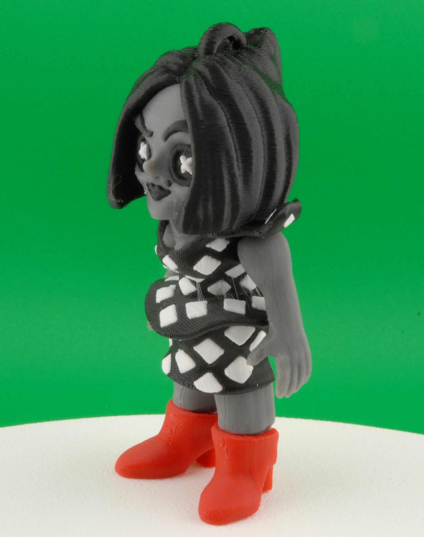 Coraline Other Mother Figure – Articulated Beldam Collectible | 3D Printed Horror Toy | Creepy Button Eyes Keychain or Figurine