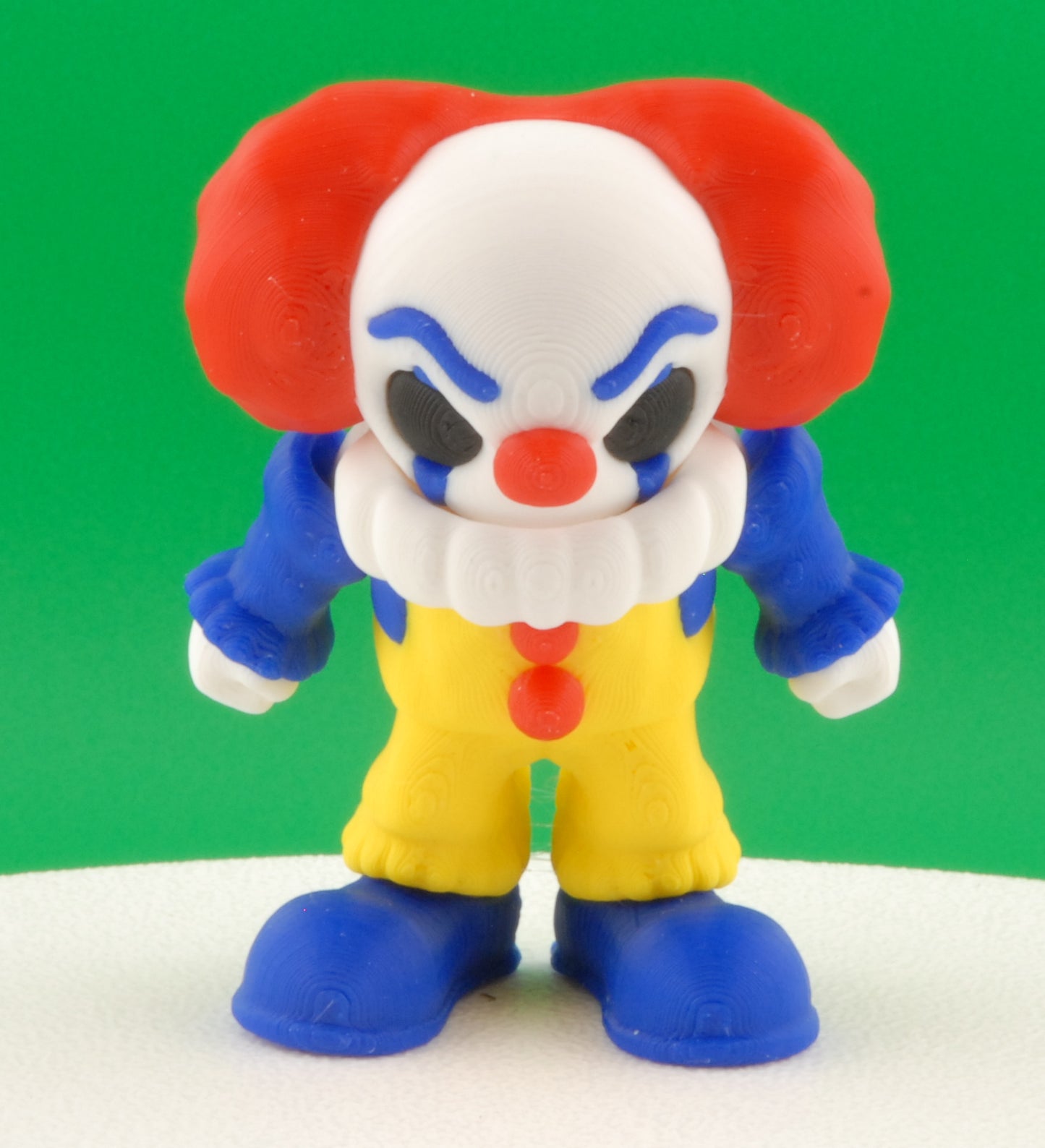Pennywise Figure – IT 1990 Original Articulated Horror Collectible | 3D Printed Creepy Clown Toy | Classic Pennywise Keychain