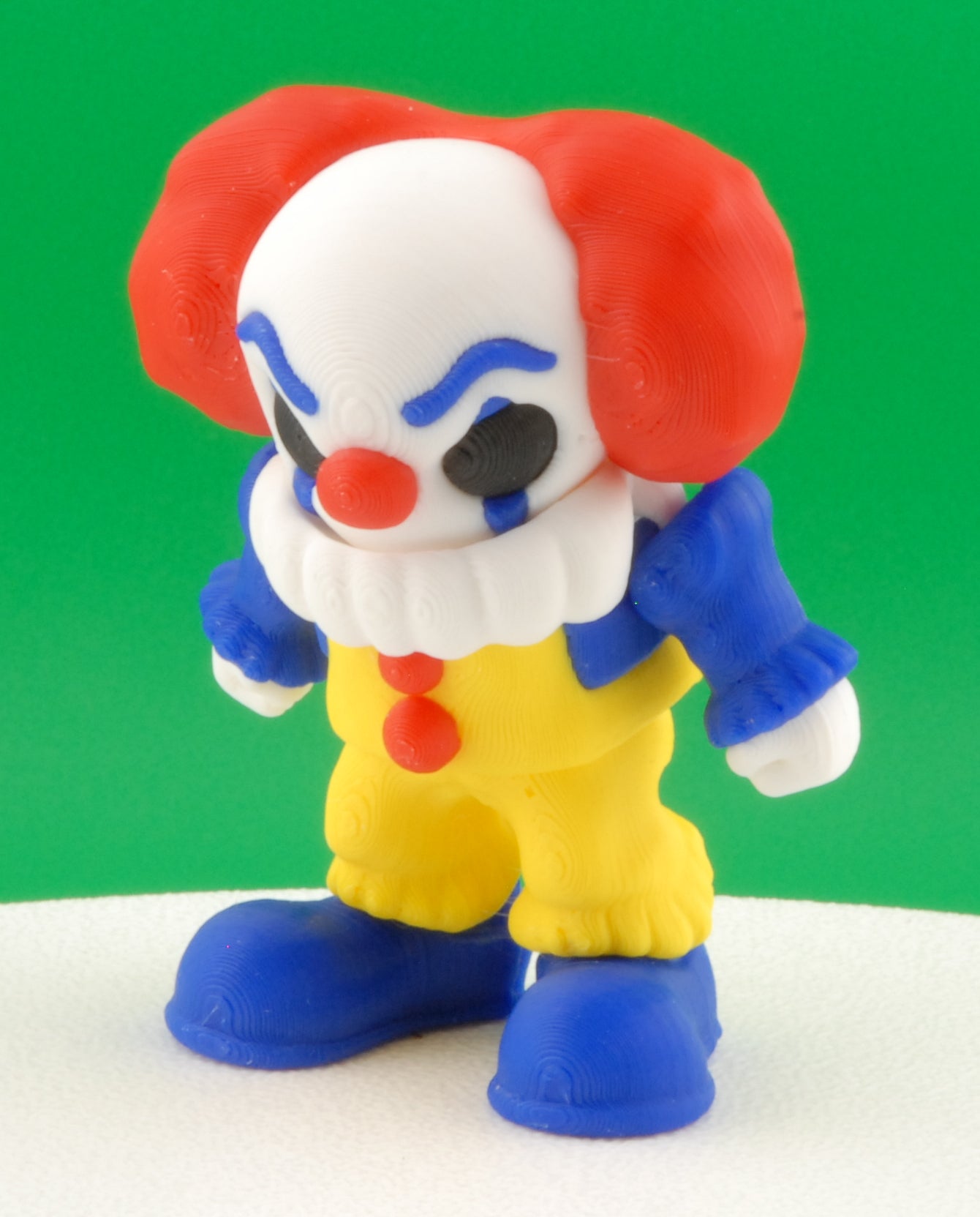 Pennywise Figure – IT 1990 Original Articulated Horror Collectible | 3D Printed Creepy Clown Toy | Classic Pennywise Keychain