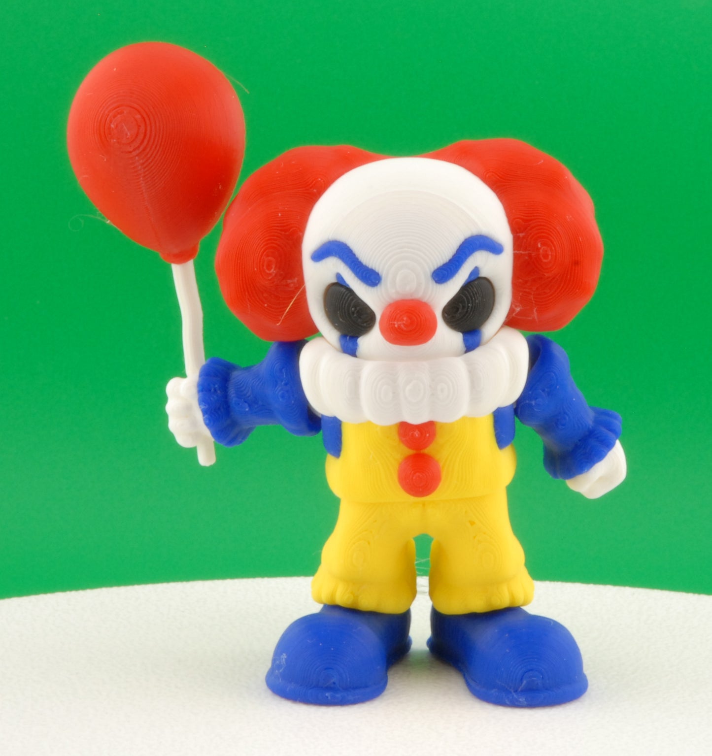 Pennywise Figure – IT 1990 Original Articulated Horror Collectible | 3D Printed Creepy Clown Toy | Classic Pennywise Keychain