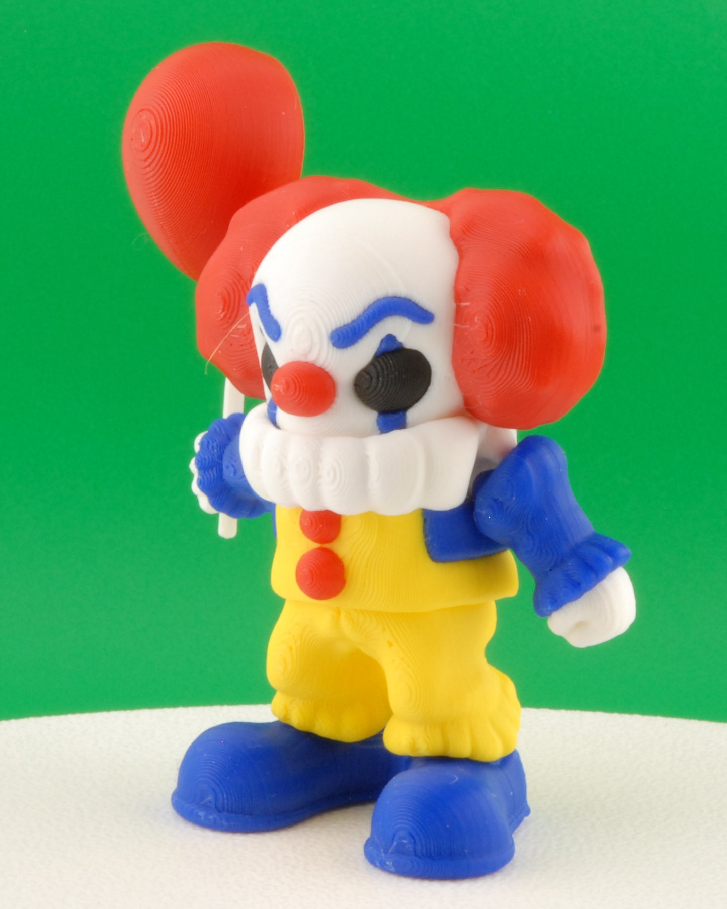 Pennywise Figure – IT 1990 Original Articulated Horror Collectible | 3D Printed Creepy Clown Toy | Classic Pennywise Keychain