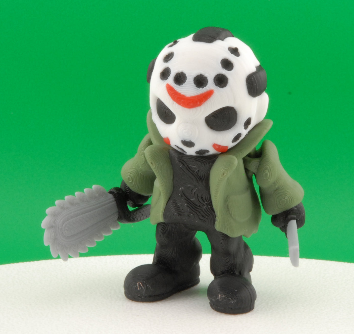 Jason Voorhees Figure – Friday the 13th Articulated Horror Collectible | 3D Printed Slasher Toy | Jason Keychain with Machete