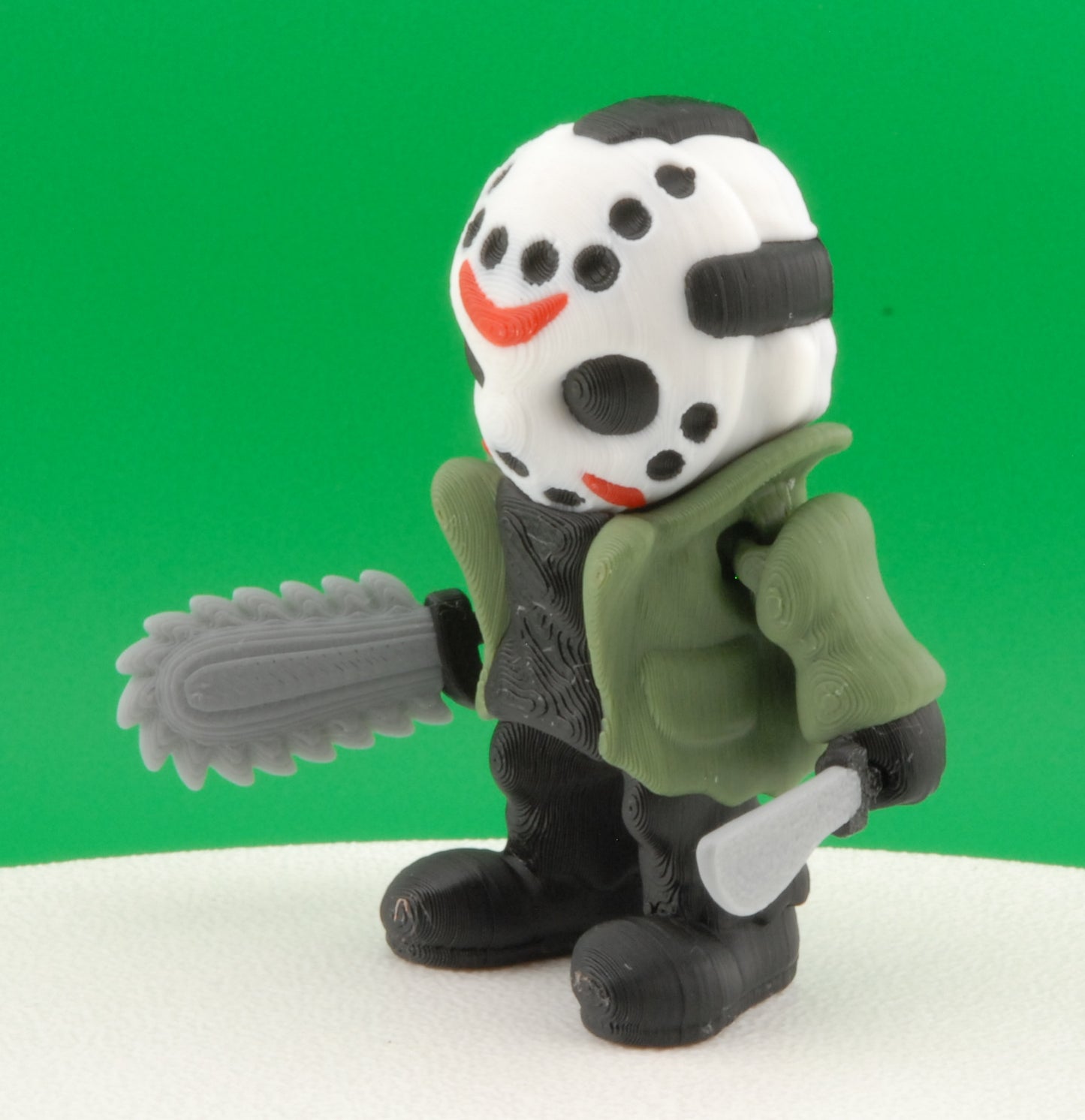 Jason Voorhees Figure – Friday the 13th Articulated Horror Collectible | 3D Printed Slasher Toy | Jason Keychain with Machete