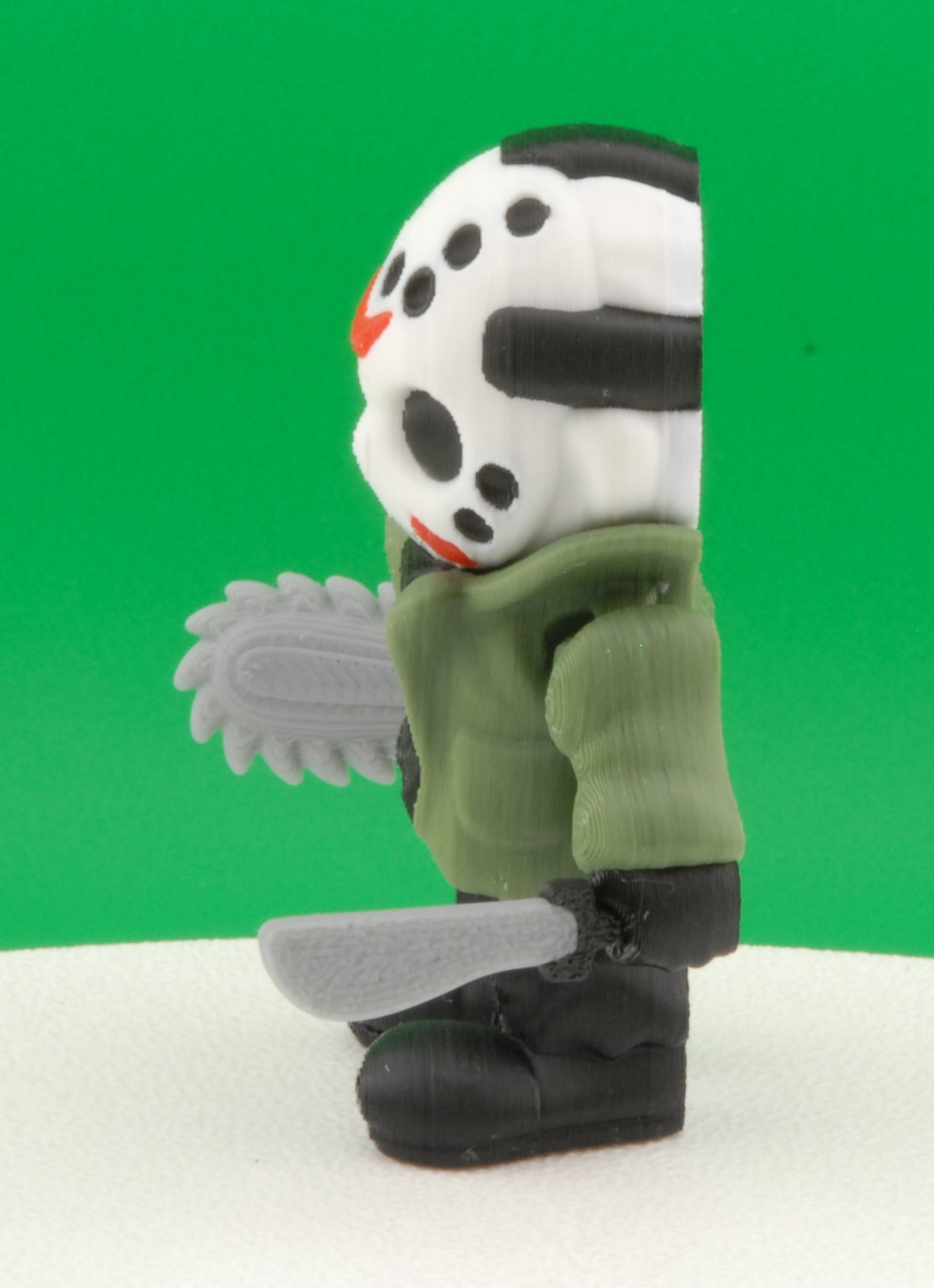 Jason Voorhees Figure – Friday the 13th Articulated Horror Collectible | 3D Printed Slasher Toy | Jason Keychain with Machete