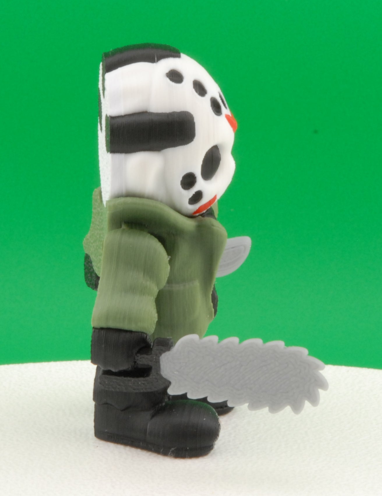 Jason Voorhees Figure – Friday the 13th Articulated Horror Collectible | 3D Printed Slasher Toy | Jason Keychain with Machete