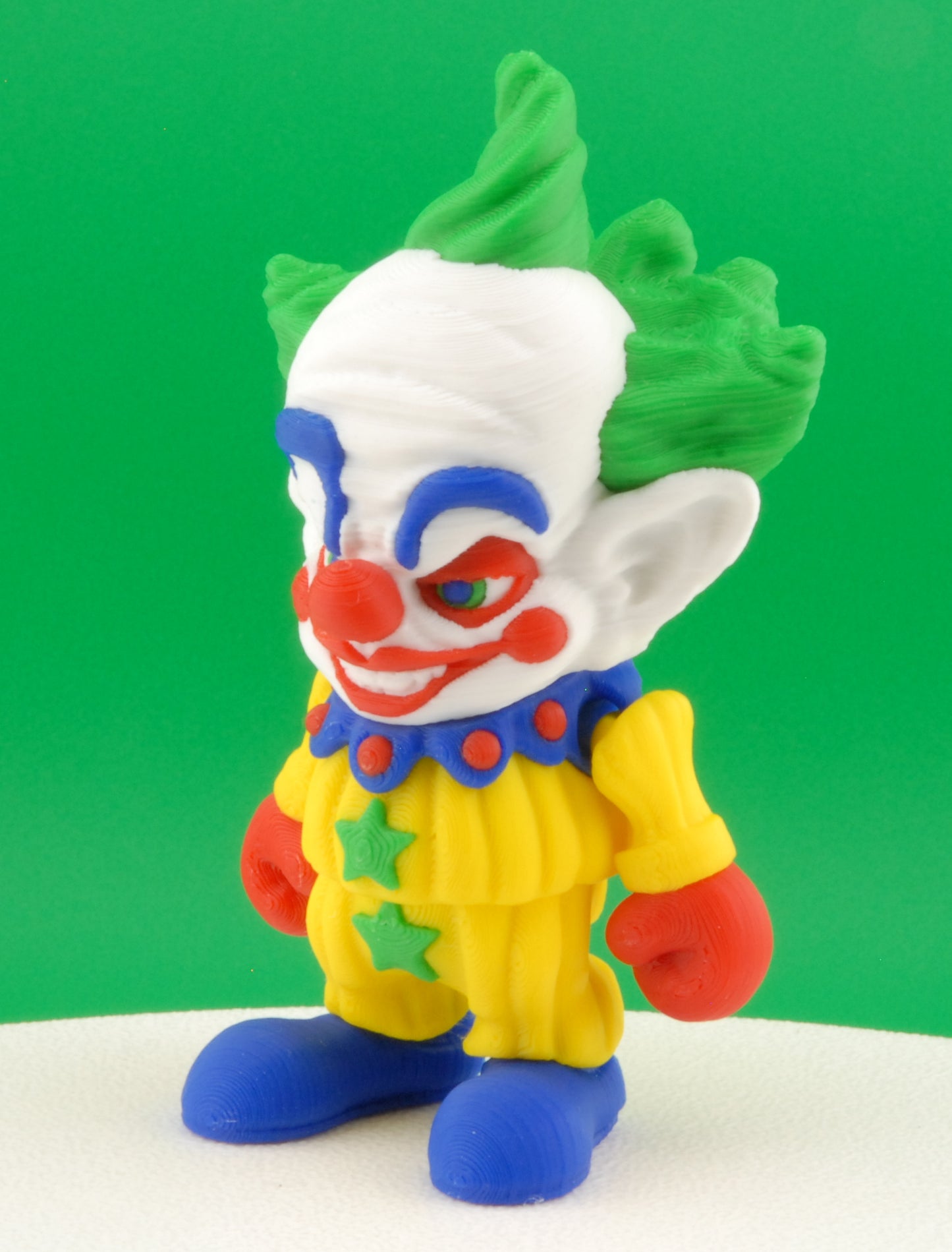 Killer Klown Figure – Articulated Horror Movie Collectible | 3D Printed Creepy Clown Toy | Killer Klowns from Outer Space Keychain