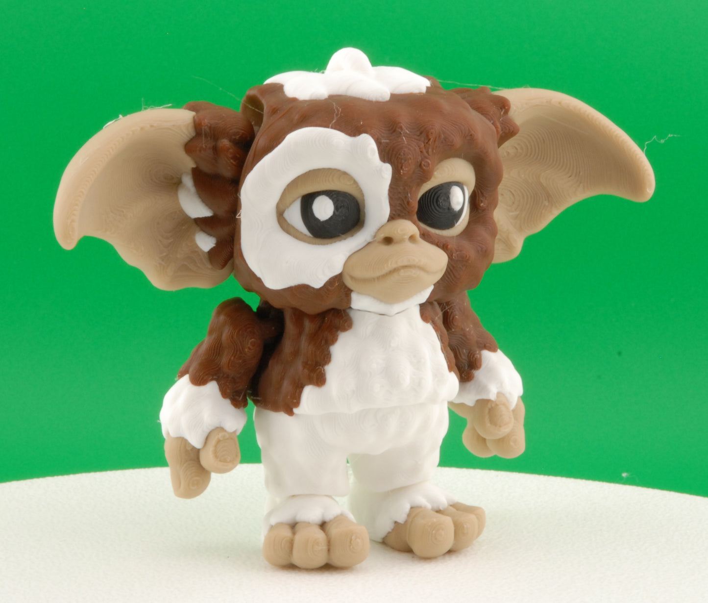 Gizmo Figure – Gremlins Articulated Collectible | 3D Printed Horror Comedy Toy | Gizmo Keychain or Classic 80s Movie Figurine