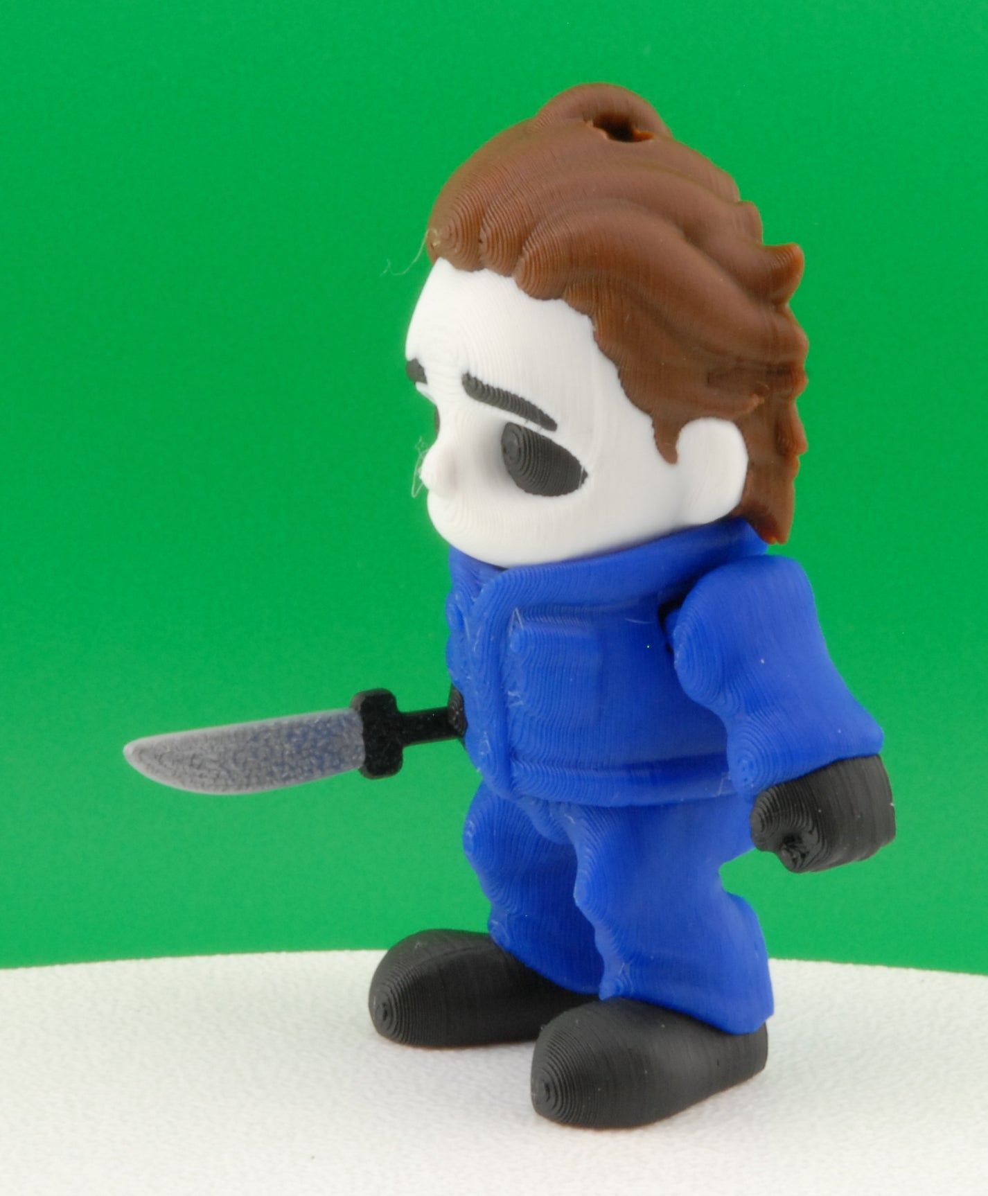 Michael Myers Figure – Halloween Movie Articulated Horror Collectible | 3D Printed Slasher Toy | Michael Myers Keychain Figurine