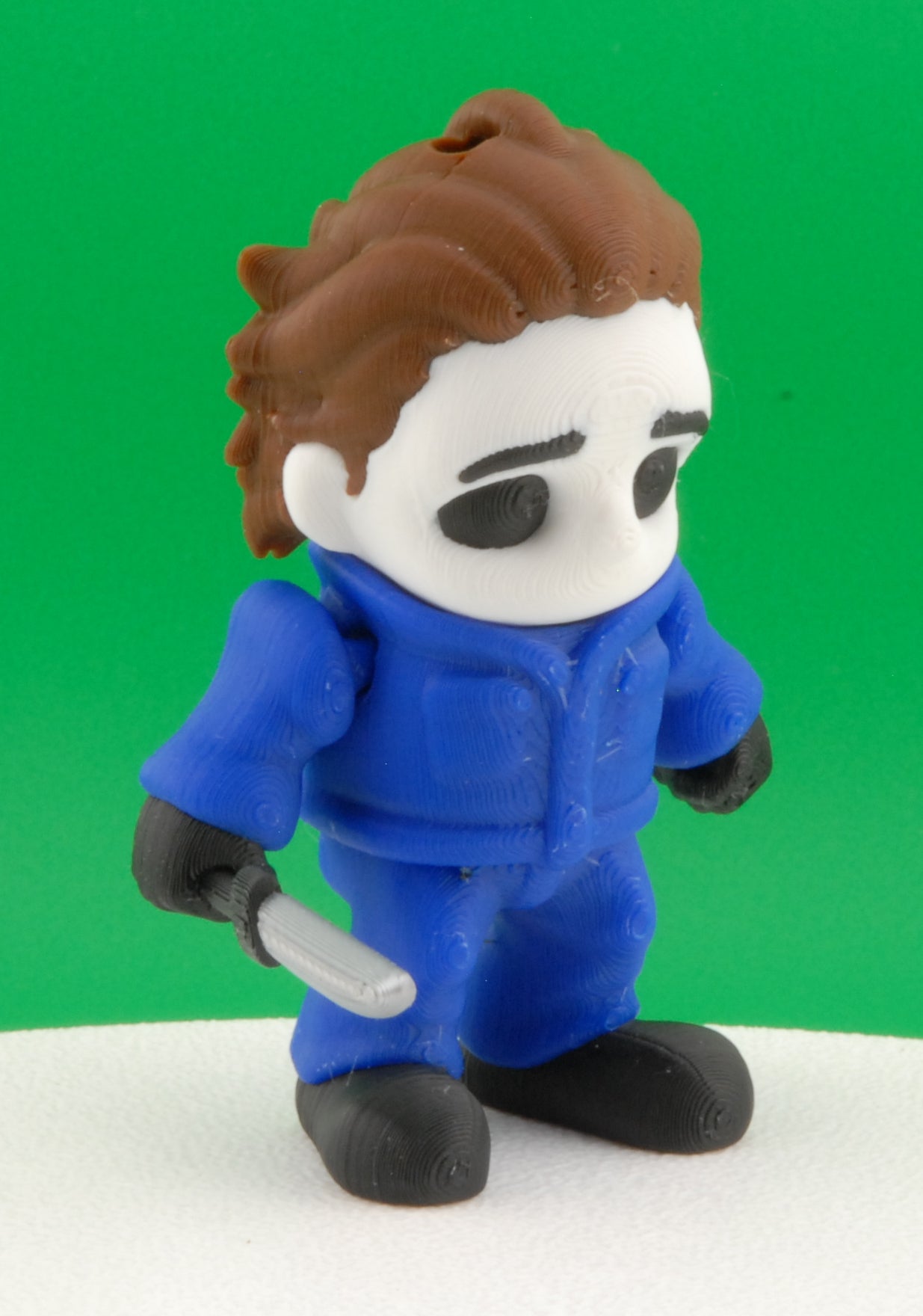 Michael Myers Figure – Halloween Movie Articulated Horror Collectible | 3D Printed Slasher Toy | Michael Myers Keychain Figurine
