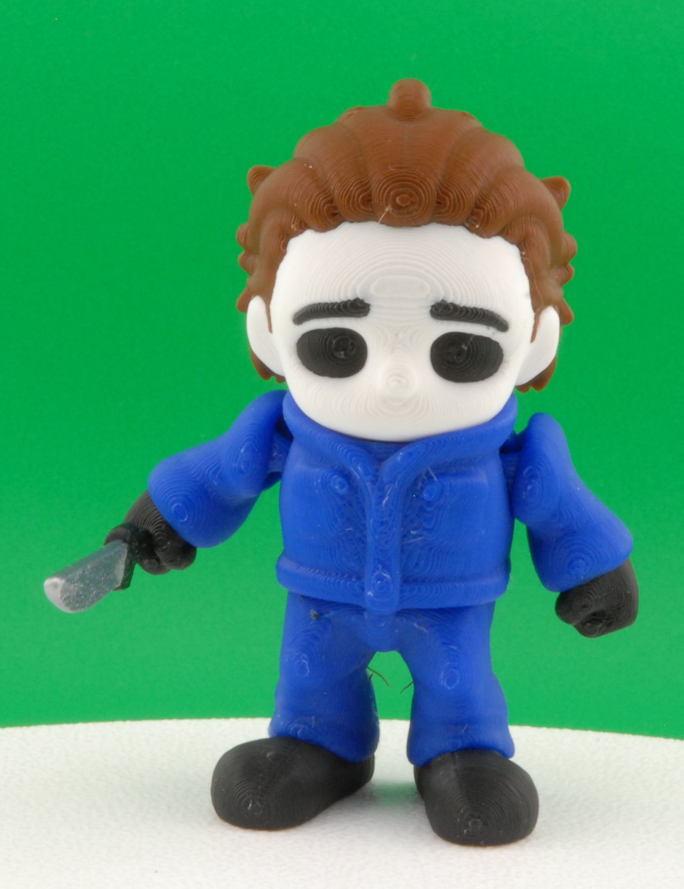 Michael Myers Figure – Halloween Movie Articulated Horror Collectible | 3D Printed Slasher Toy | Michael Myers Keychain Figurine