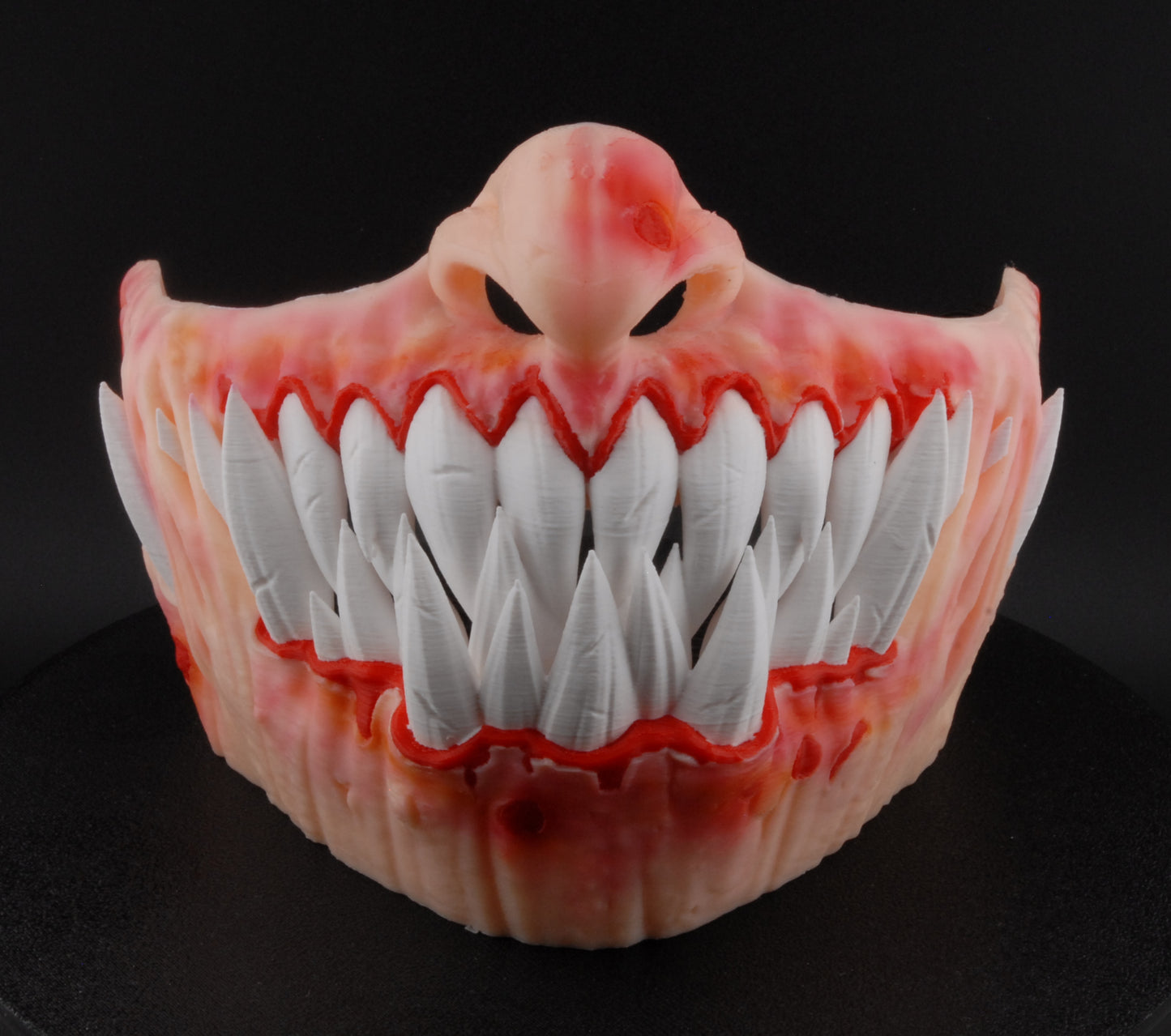 Savage Smile Mask – Creepy Teeth Horror Halloween Mask | 3D Printed Scary Costume Prop | Terrifying Monster Mask (3 Sizes)