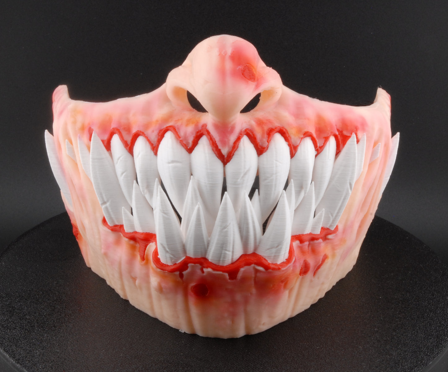 Savage Smile Mask – Creepy Teeth Horror Halloween Mask | 3D Printed Scary Costume Prop | Terrifying Monster Mask (3 Sizes)
