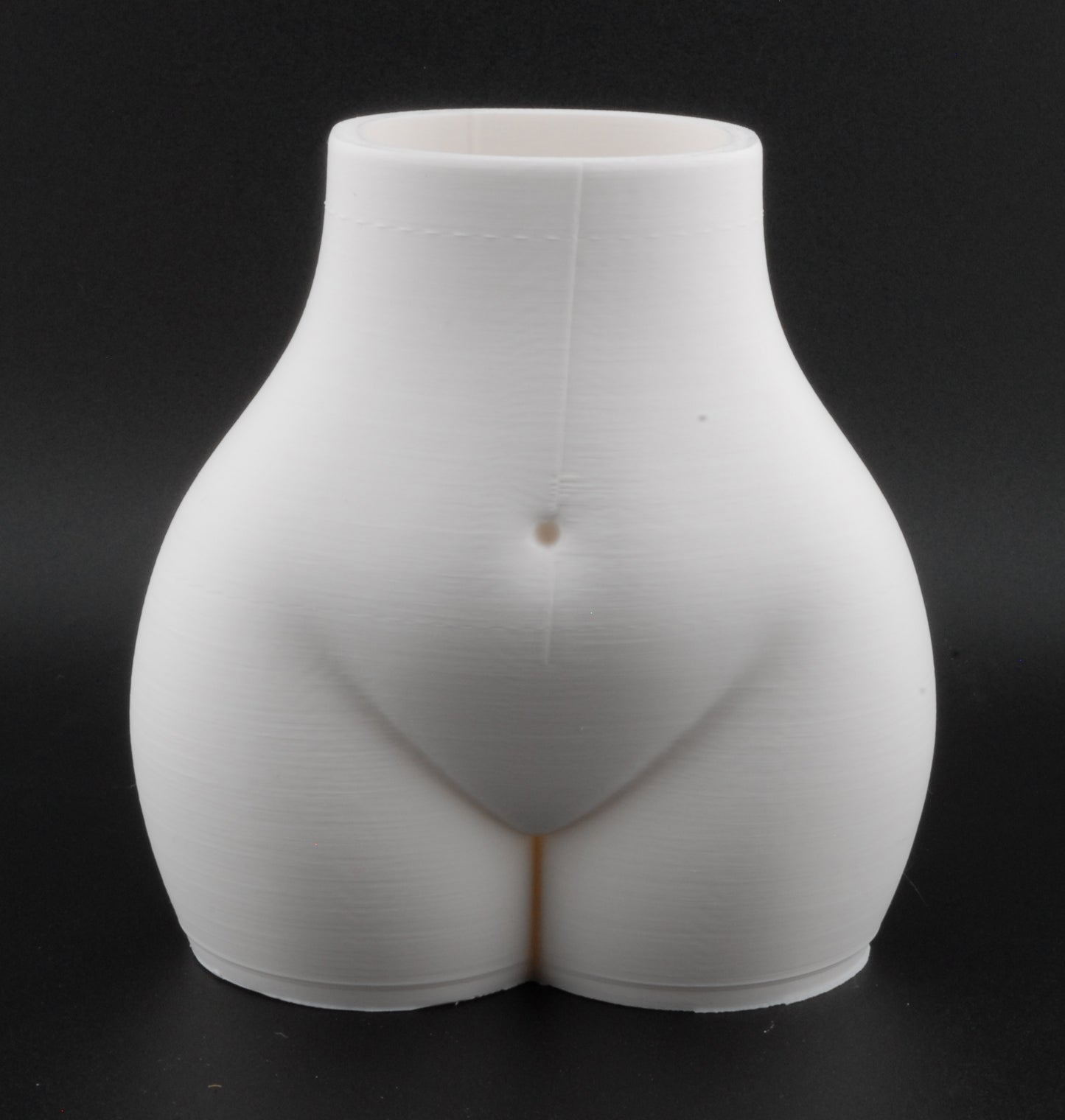 Curvy Female Body Planter – 3D Printed Erotic Plant Pot | Nude Woman Planter (6") in Black or White
