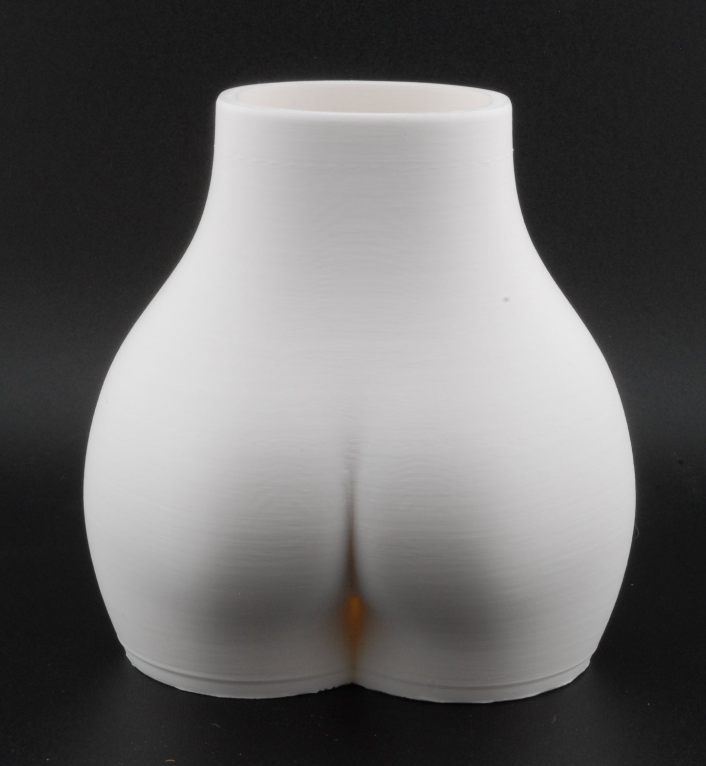 Curvy Female Body Planter – 3D Printed Erotic Plant Pot | Nude Woman Planter (6") in Black or White