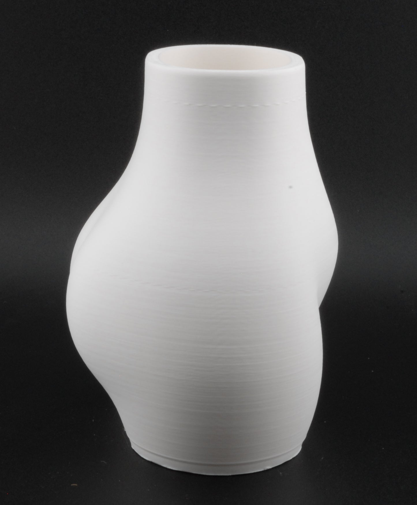 Curvy Female Body Planter – 3D Printed Erotic Plant Pot | Nude Woman Planter (6") in Black or White