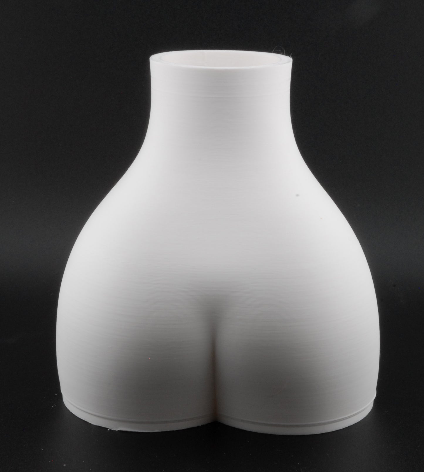 Curvy Woman Body Planter – 3D Printed Nude Female Planter | Erotic Adult Plant Pot (6") in Black or White