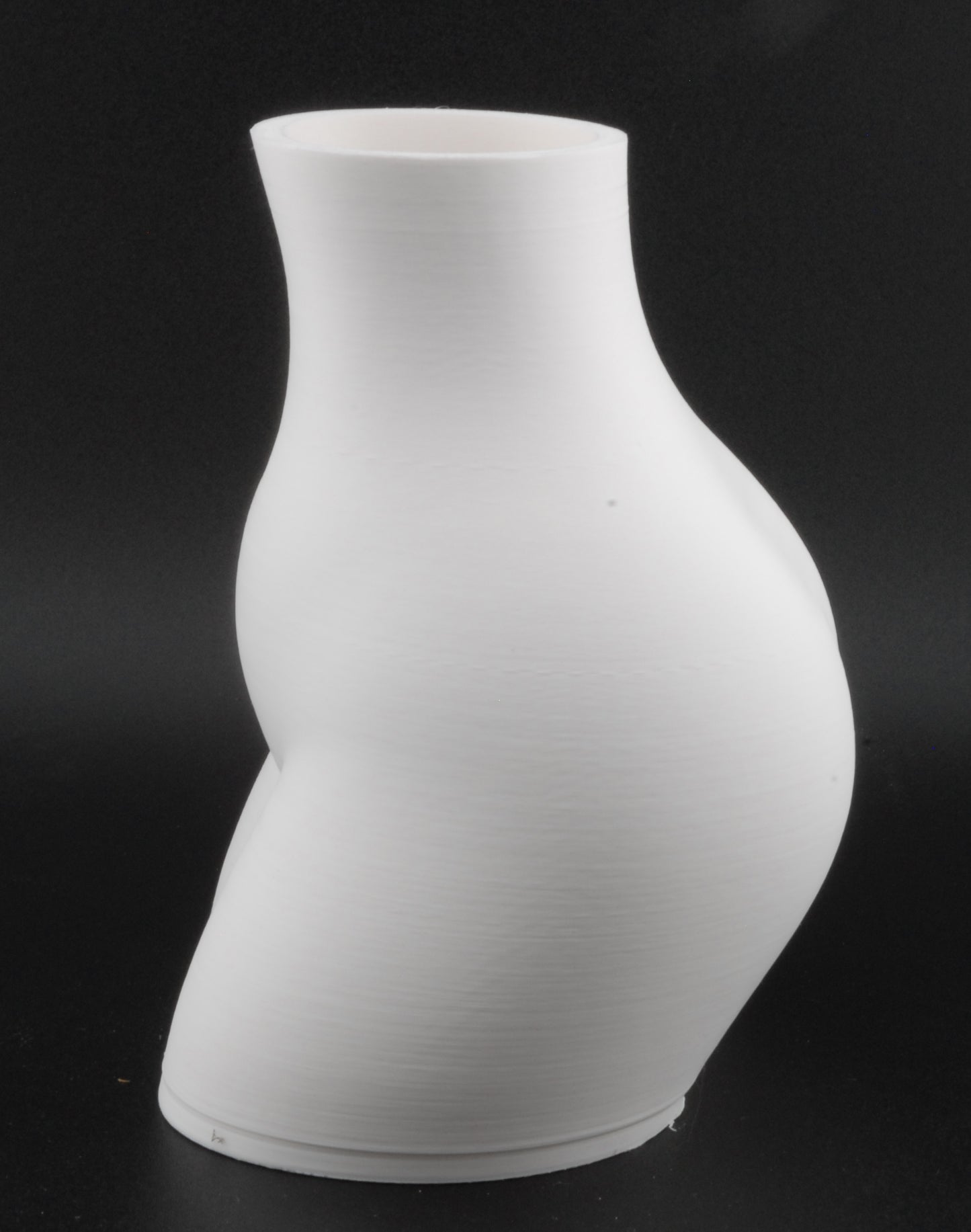 Curvy Woman Body Planter – 3D Printed Nude Female Planter | Erotic Adult Plant Pot (6") in Black or White