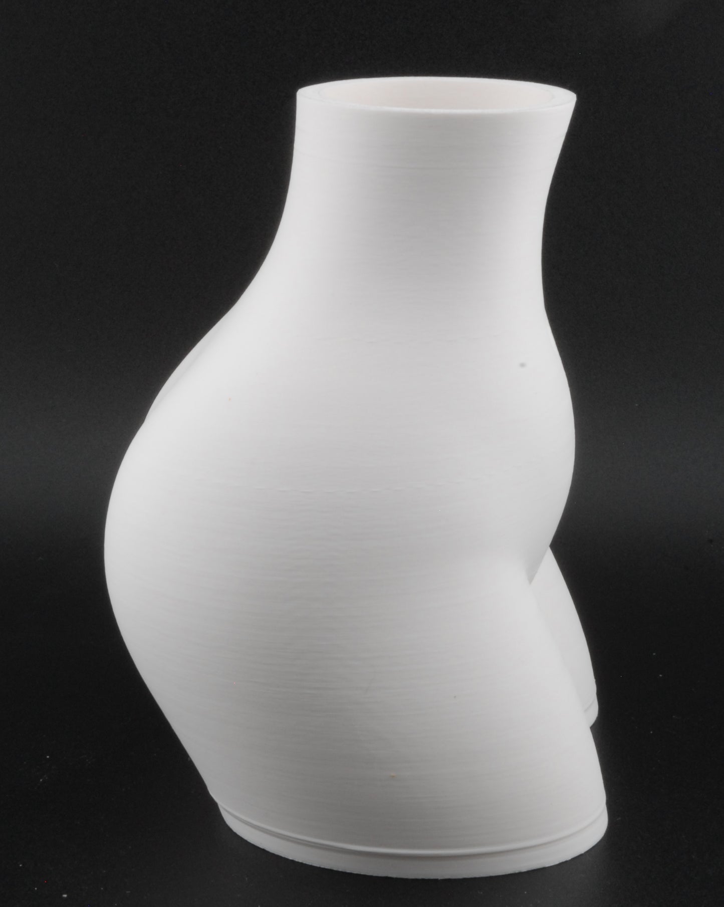 Curvy Woman Body Planter – 3D Printed Nude Female Planter | Erotic Adult Plant Pot (6") in Black or White