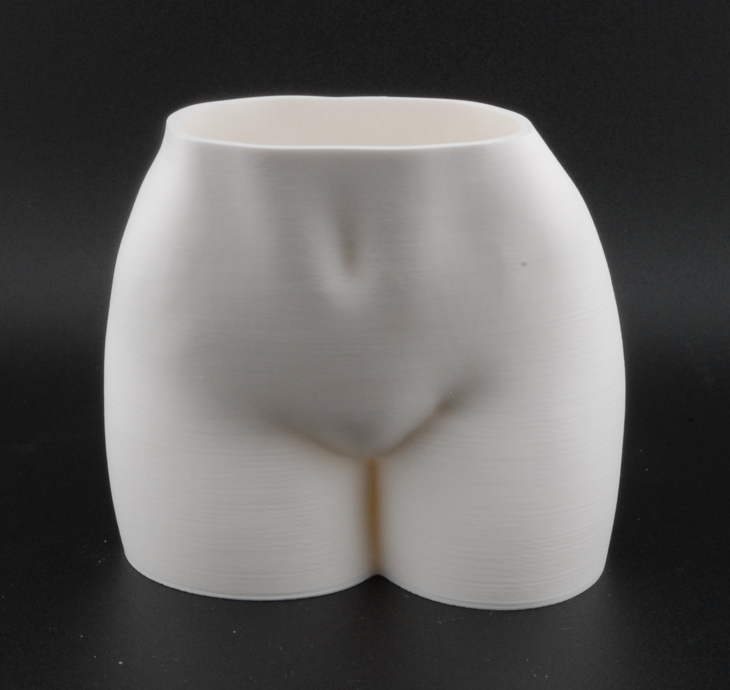 Female Hips Body Planter – 3D Printed Erotic Plant Pot | Nude Woman Waist Planter in Black or White