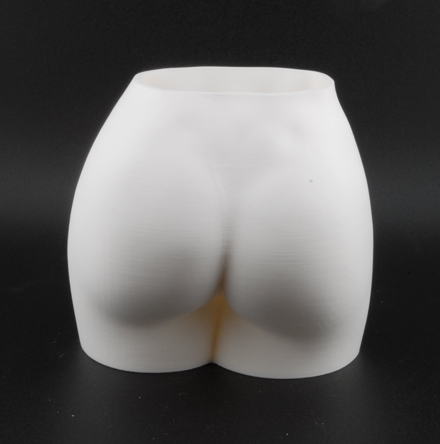 Female Hips Body Planter – 3D Printed Erotic Plant Pot | Nude Woman Waist Planter in Black or White