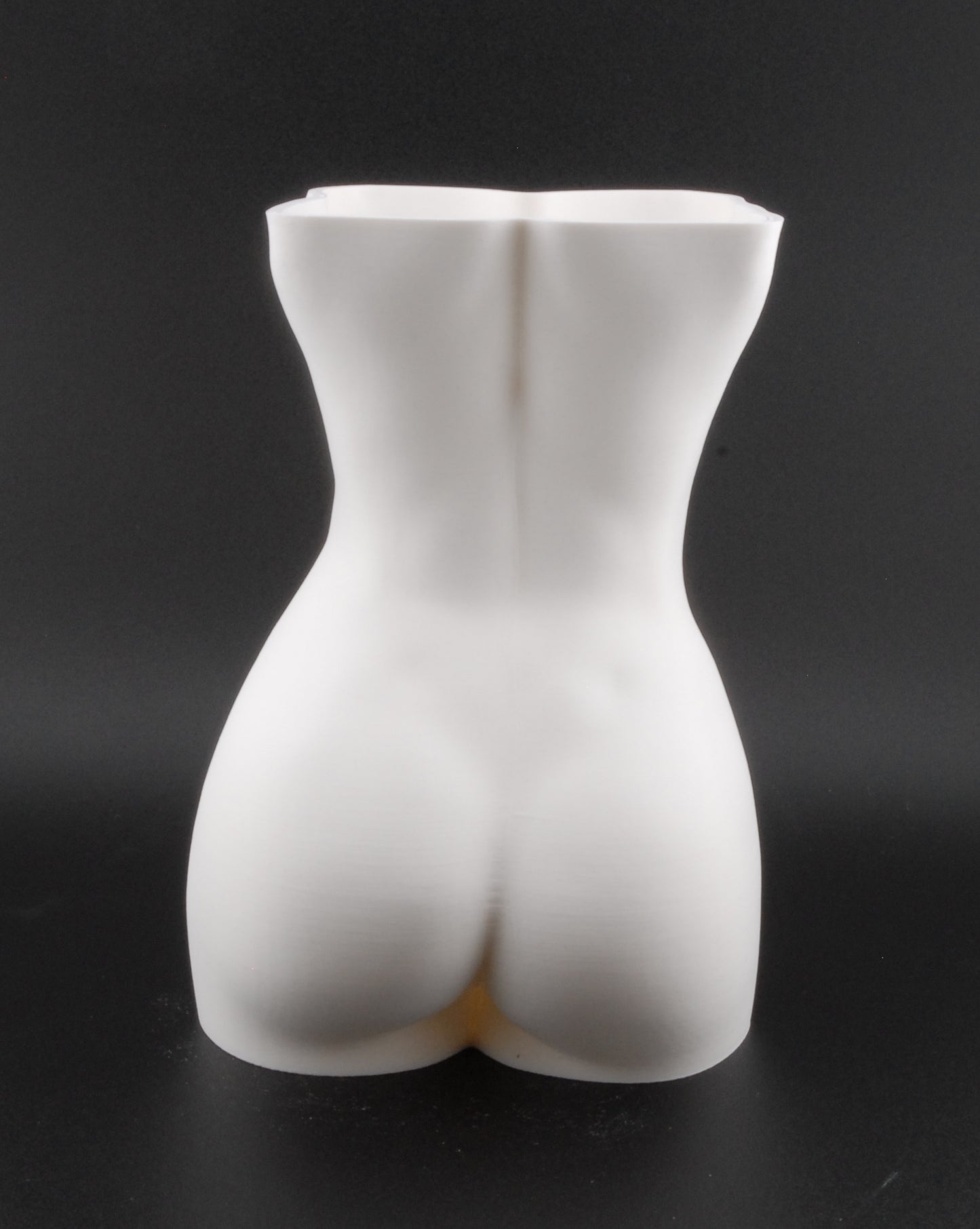 Female Torso Body Planter – 3D Printed Nude Woman Plant Pot | Erotic Modern Decor in Black or White